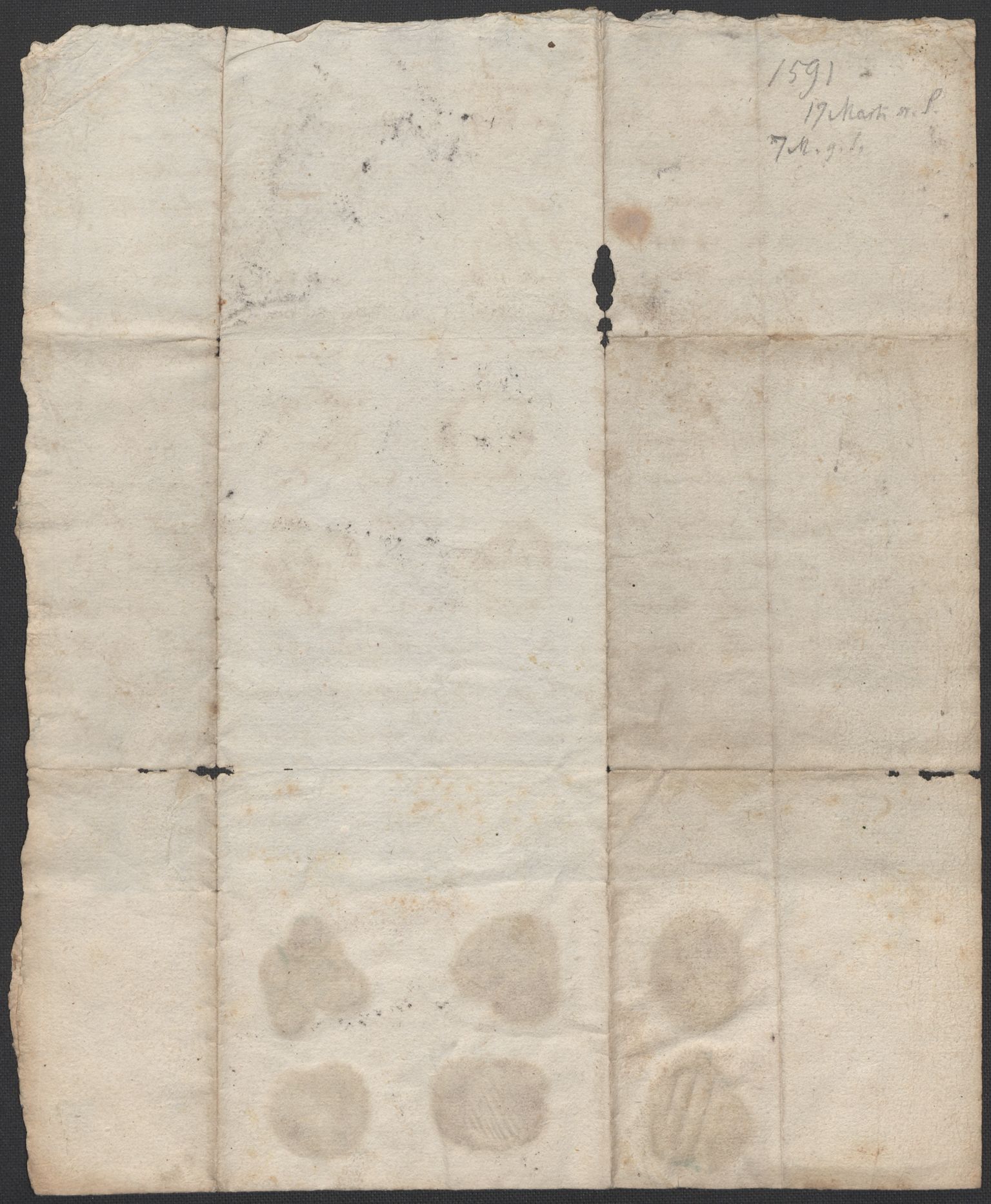 Riksarkivets diplomsamling, AV/RA-EA-5965/F02/L0093: Dokumenter, 1591, p. 54