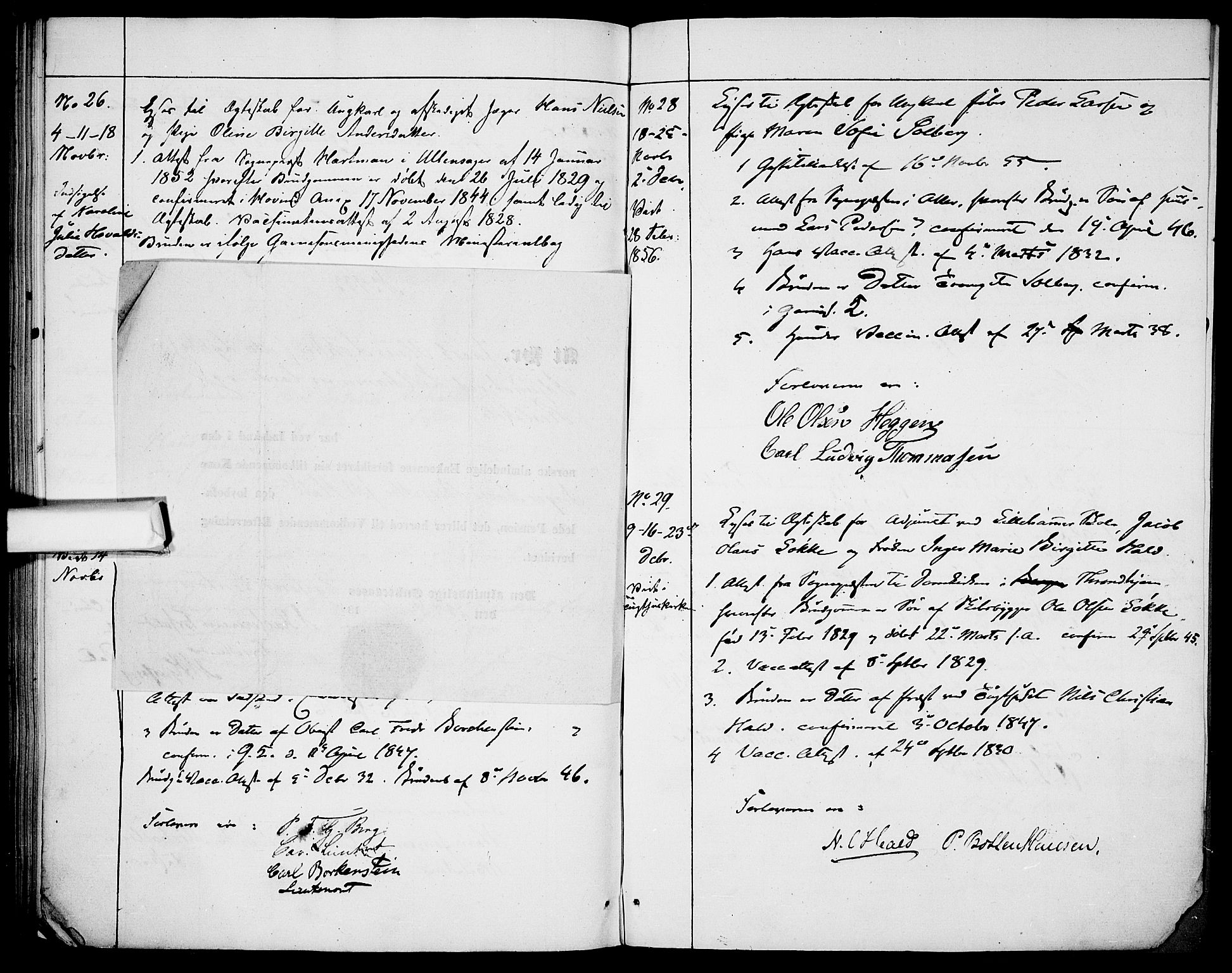 Garnisonsmenigheten Kirkebøker, AV/SAO-A-10846/H/Ha/L0005: Banns register no. I 5, 1844-1856