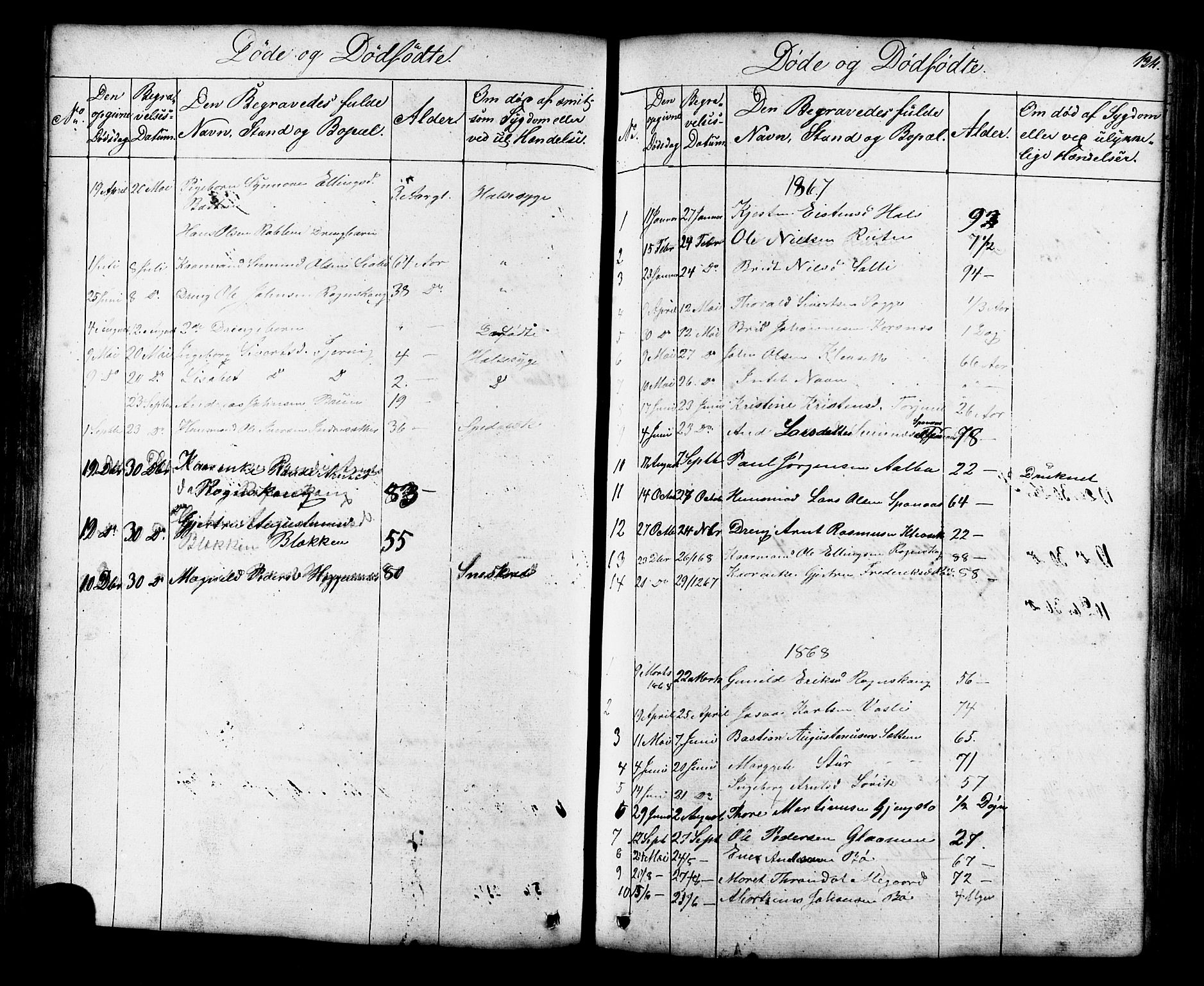 Ministerialprotokoller, klokkerbøker og fødselsregistre - Møre og Romsdal, SAT/A-1454/576/L0890: Parish register (copy) no. 576C01, 1837-1908, p. 134
