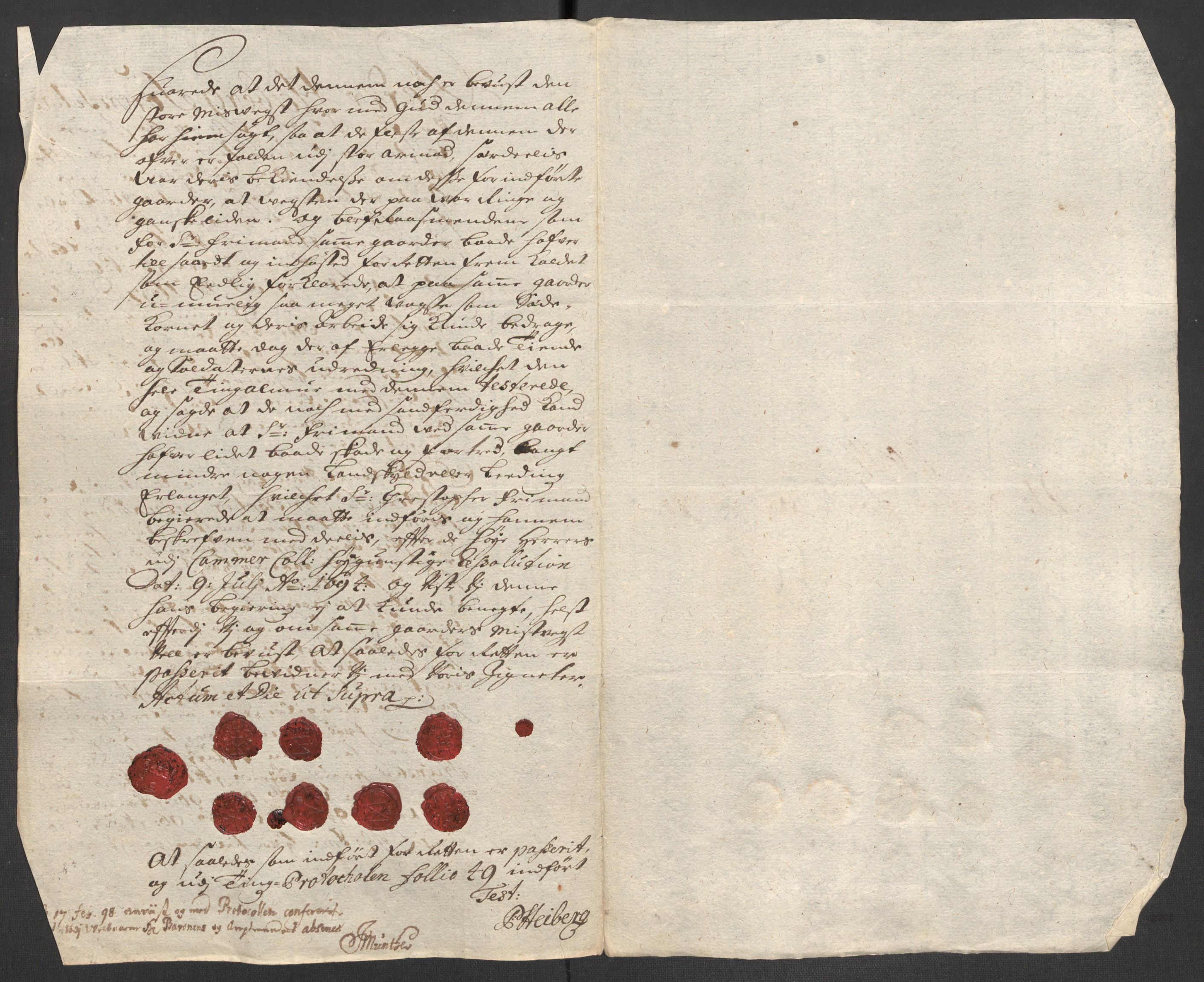 Rentekammeret inntil 1814, Reviderte regnskaper, Fogderegnskap, AV/RA-EA-4092/R48/L2977: Fogderegnskap Sunnhordland og Hardanger, 1697-1698, p. 141