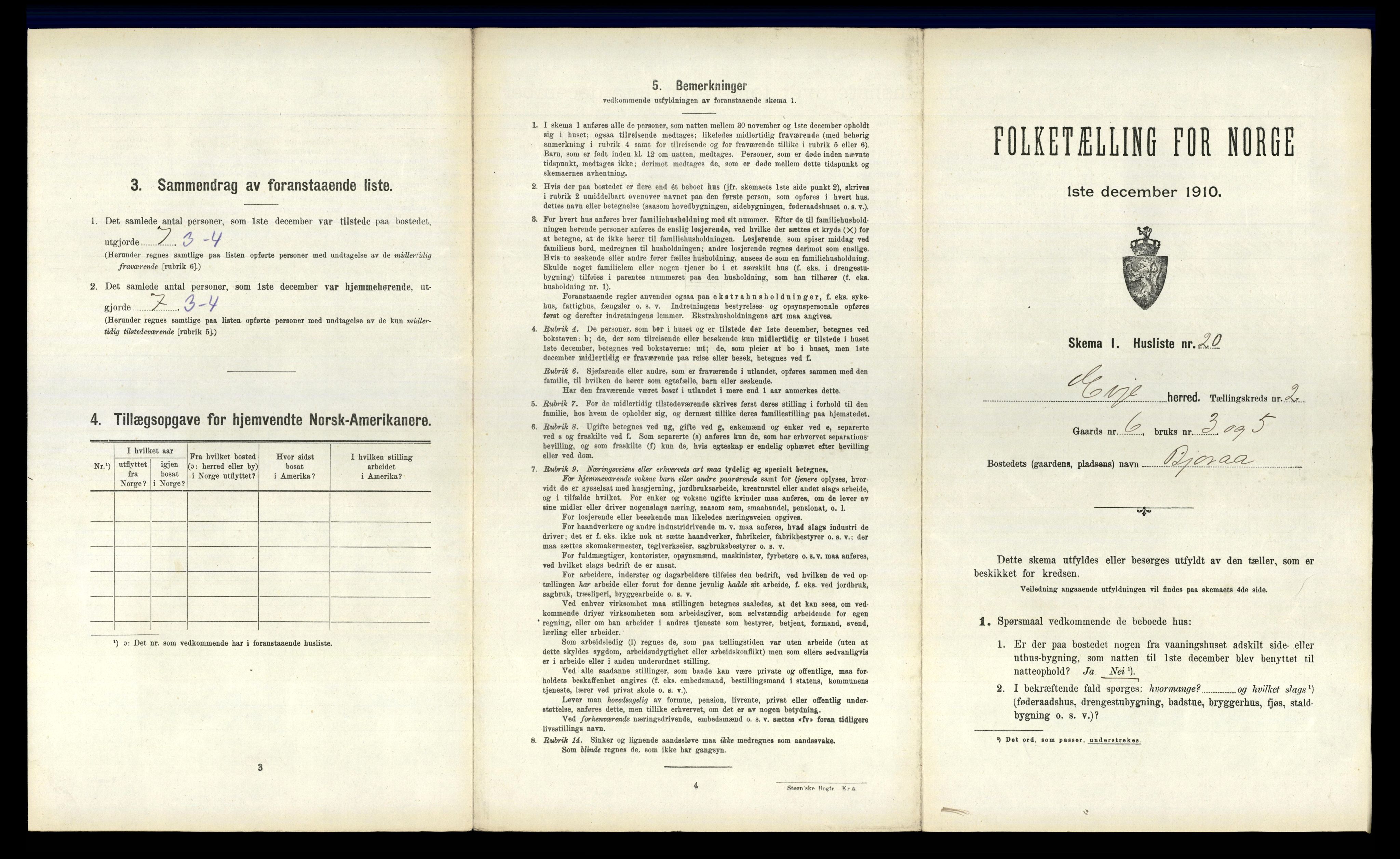 RA, 1910 census for Evje, 1910, p. 90