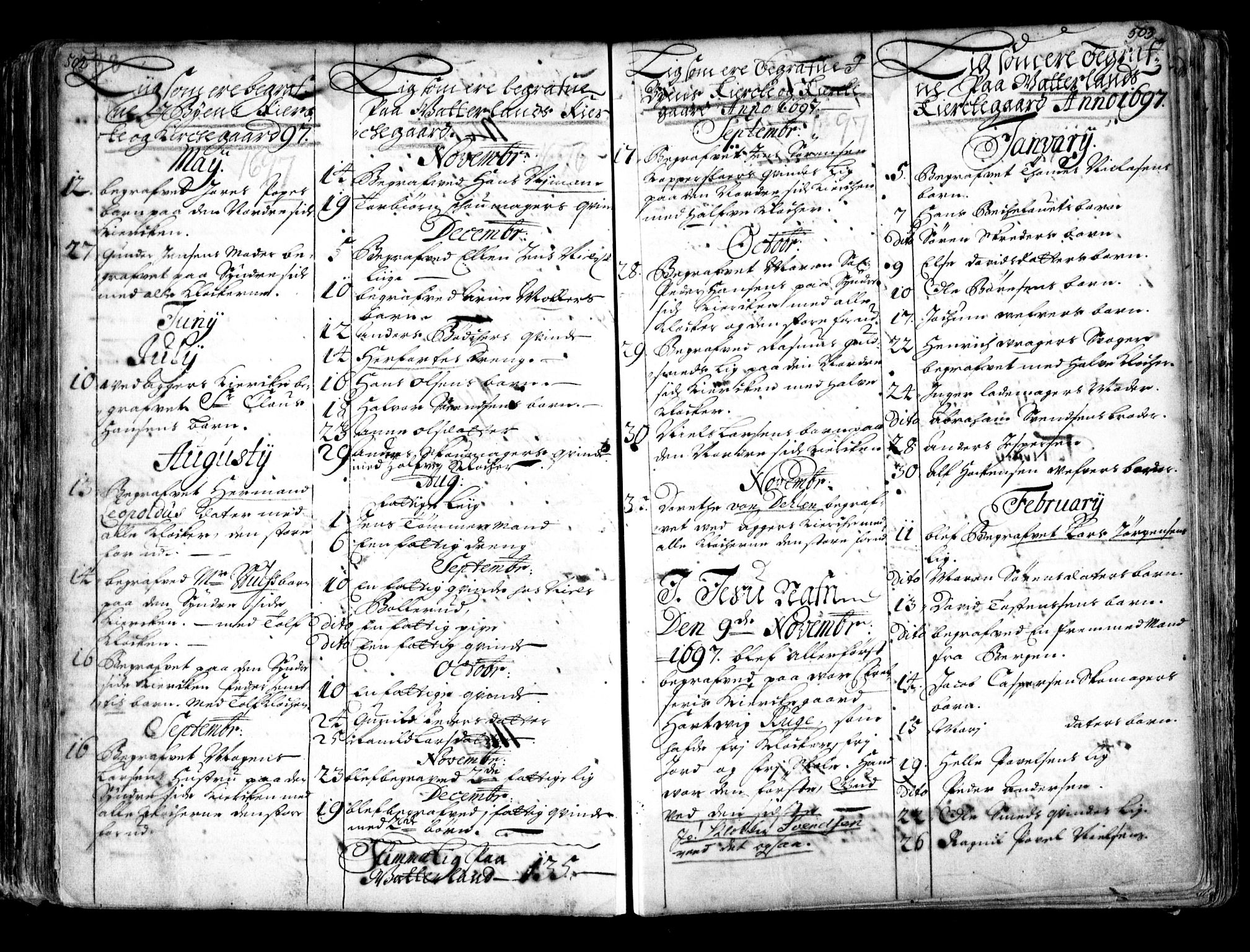 Oslo domkirke Kirkebøker, SAO/A-10752/F/Fa/L0001: Parish register (official) no. 1, 1648-1704, p. 502-503