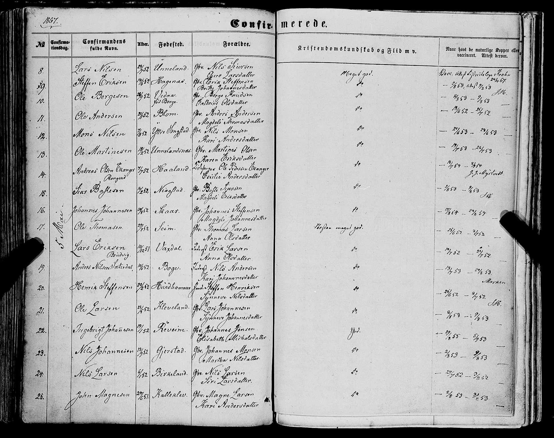 Haus sokneprestembete, AV/SAB-A-75601/H/Haa: Parish register (official) no. A 17, 1858-1870, p. 260