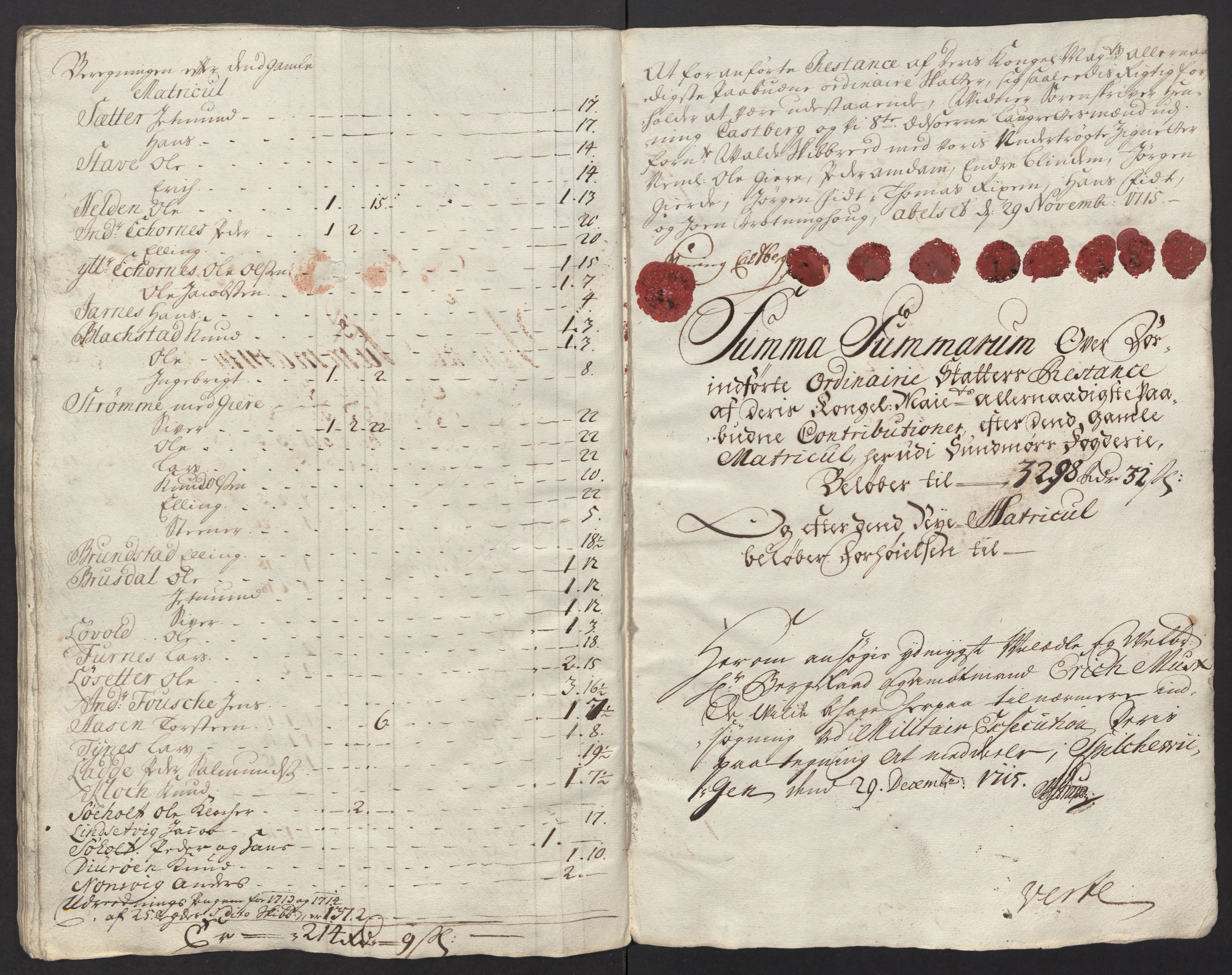 Rentekammeret inntil 1814, Reviderte regnskaper, Fogderegnskap, RA/EA-4092/R54/L3567: Fogderegnskap Sunnmøre, 1715, p. 300