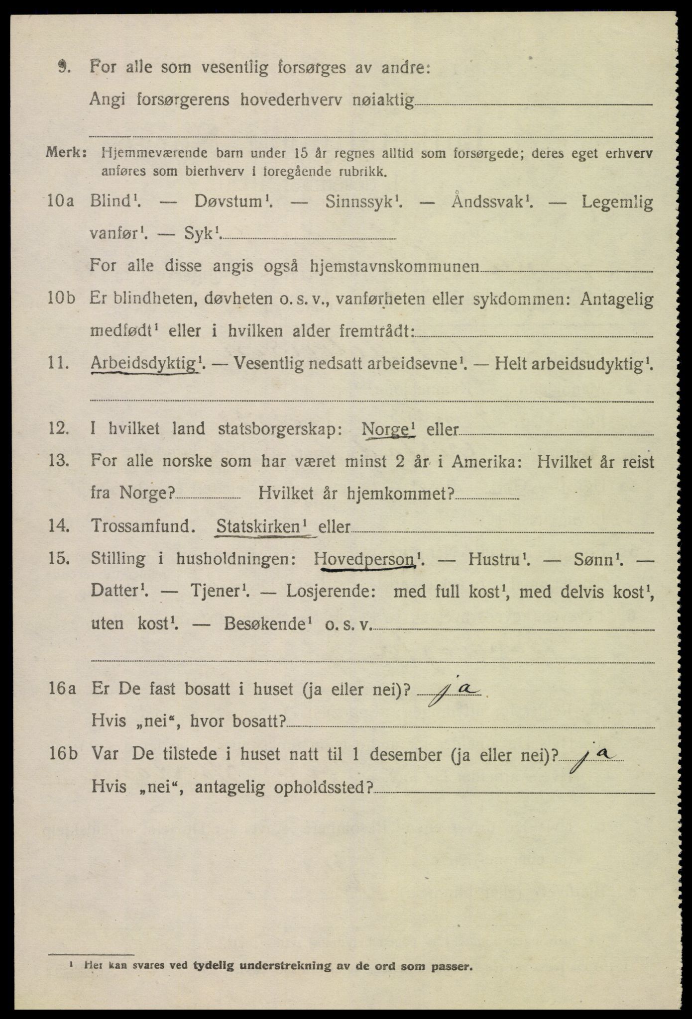 SAK, 1920 census for Åmli, 1920, p. 2692