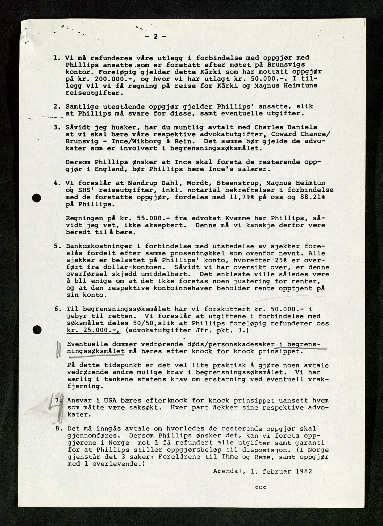 Pa 1503 - Stavanger Drilling AS, AV/SAST-A-101906/Da/L0017: Alexander L. Kielland - Saks- og korrespondansearkiv, 1981-1984, p. 58