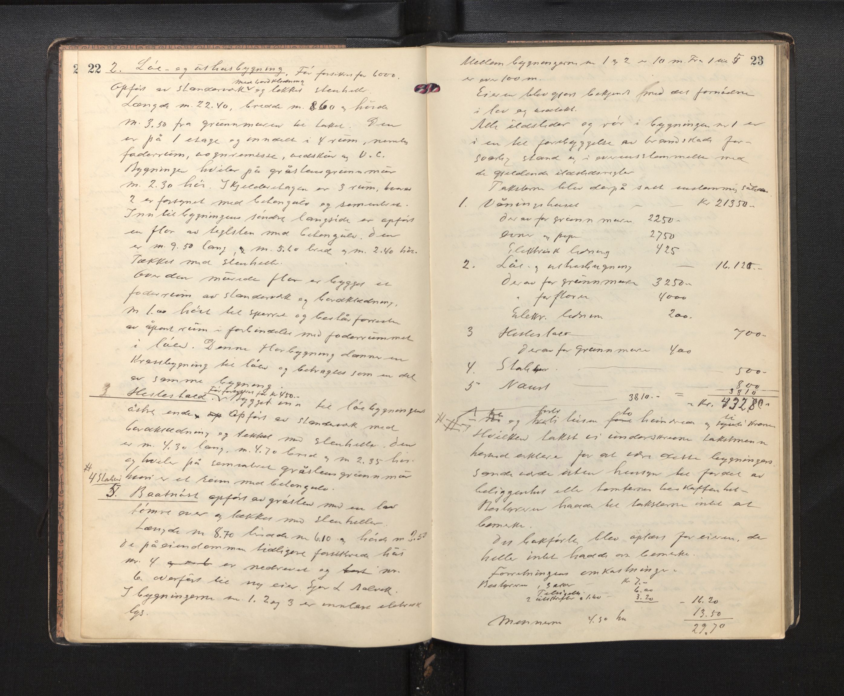 Lensmannen i Kvam, AV/SAB-A-33201/0012/L0003: Branntakstprotokoll, 1919-1941, p. 22-23