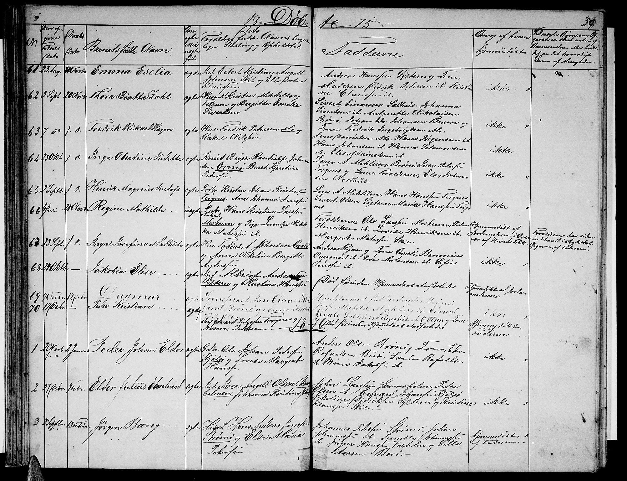 Ministerialprotokoller, klokkerbøker og fødselsregistre - Nordland, SAT/A-1459/813/L0212: Parish register (copy) no. 813C04, 1864-1886, p. 59
