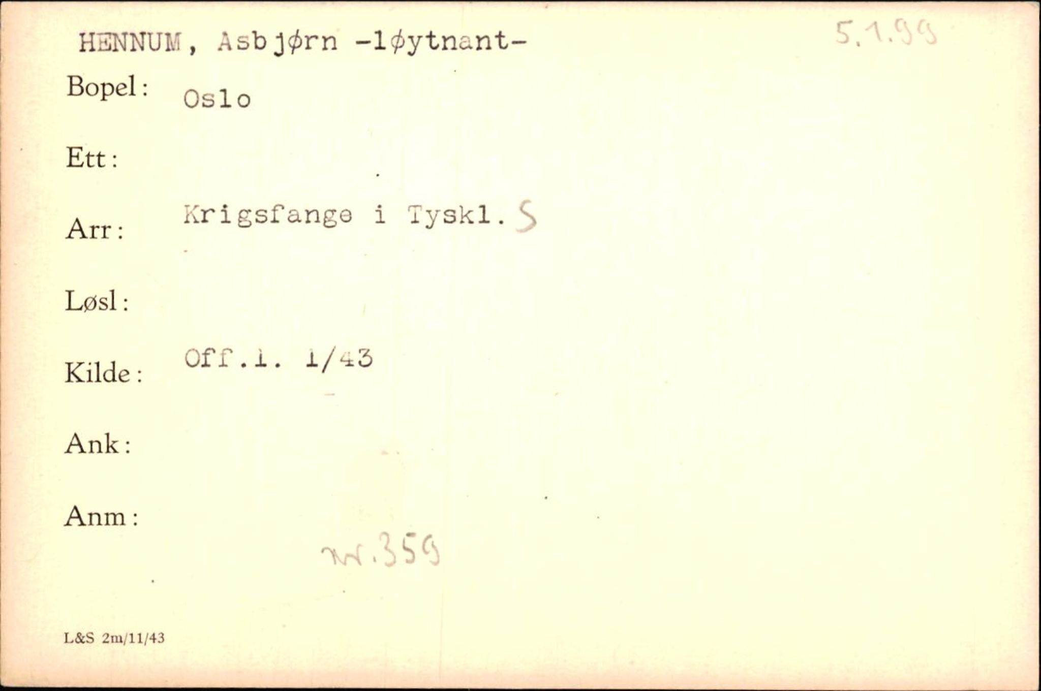 Forsvaret, Forsvarets krigshistoriske avdeling, AV/RA-RAFA-2017/Y/Yf/L0200: II-C-11-2102  -  Norske krigsfanger i Tyskland, 1940-1945, p. 424