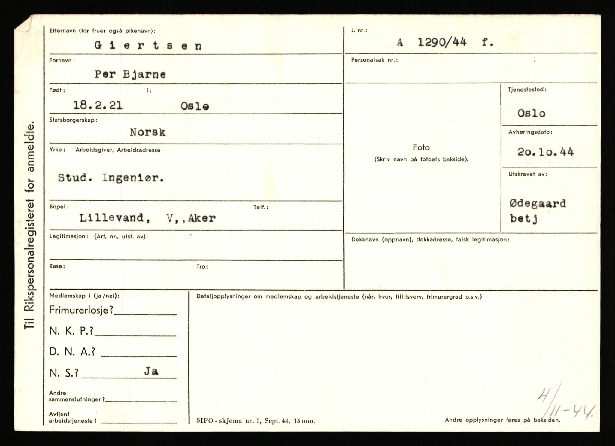 Statspolitiet - Hovedkontoret / Osloavdelingen, AV/RA-S-1329/C/Ca/L0005: Furali - Hamula, 1943-1945, p. 814