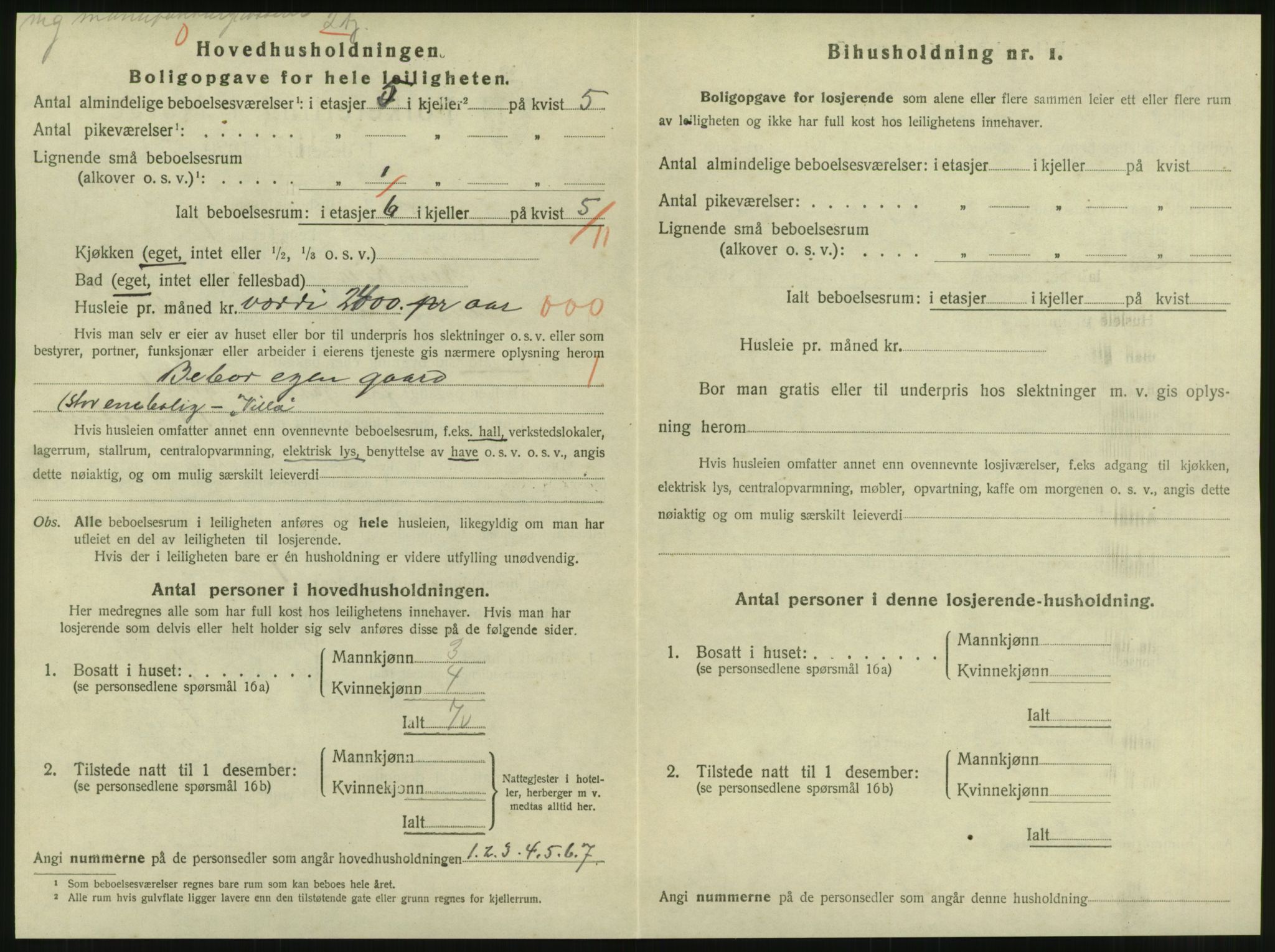 SAT, 1920 census for Steinkjer, 1920, p. 1139