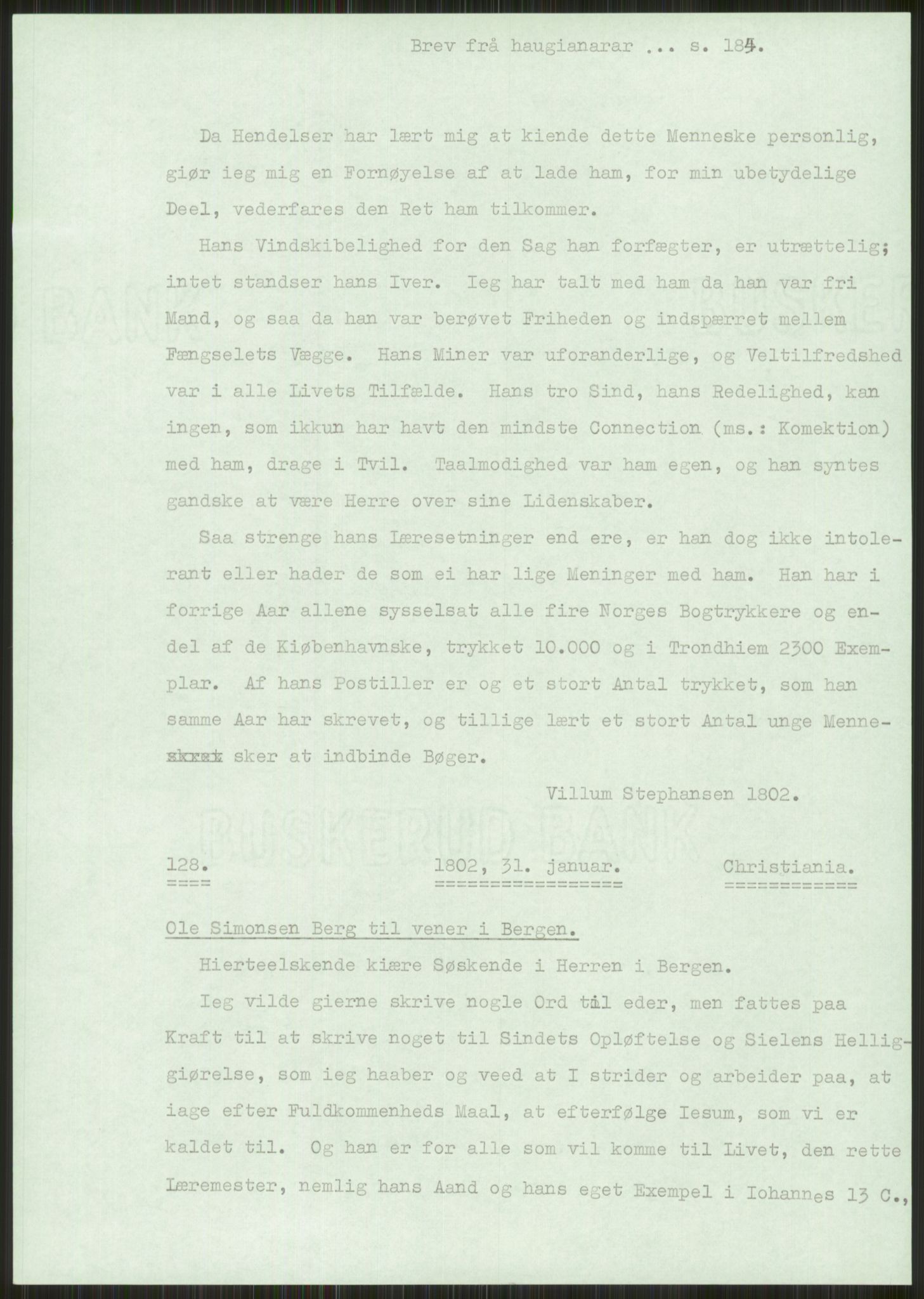 Samlinger til kildeutgivelse, Haugianerbrev, AV/RA-EA-6834/F/L0001: Haugianerbrev I: 1760-1804, 1760-1804, p. 184