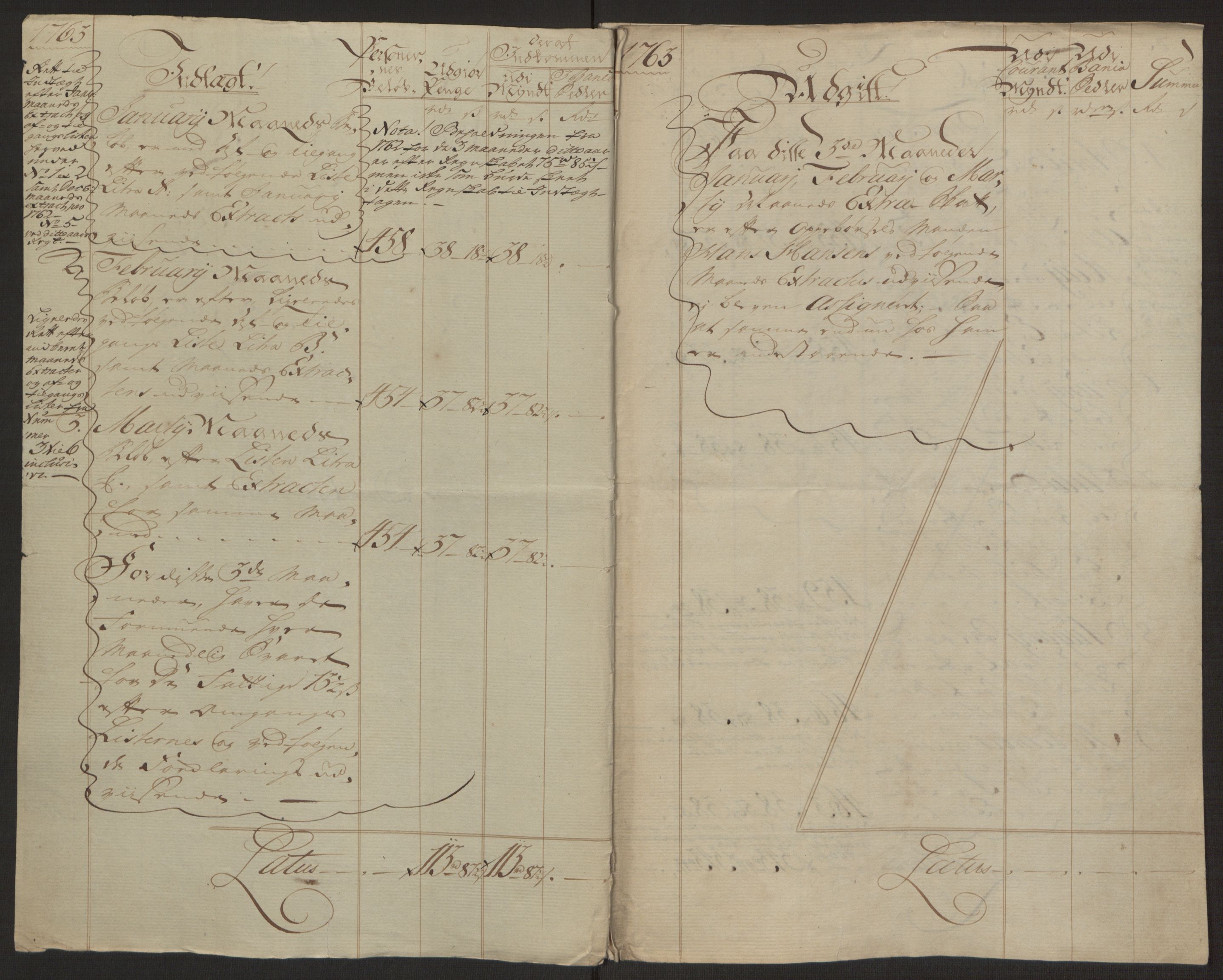 Rentekammeret inntil 1814, Reviderte regnskaper, Byregnskaper, AV/RA-EA-4066/R/Rh/L0163/0001: [H4] Kontribusjonsregnskap / Ekstraskatt, Holmestrand, 1762-1772, p. 32