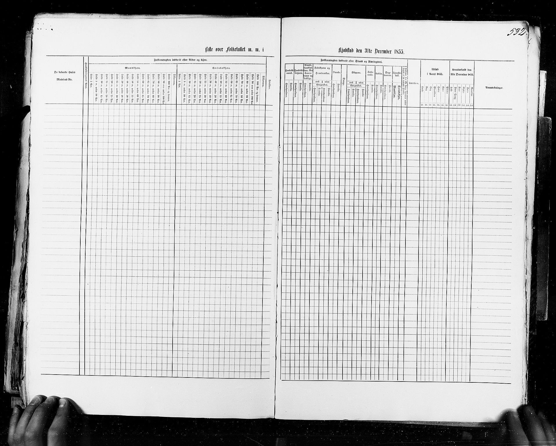 RA, Census 1855, vol. 8: Risør-Vadsø, 1855, p. 532