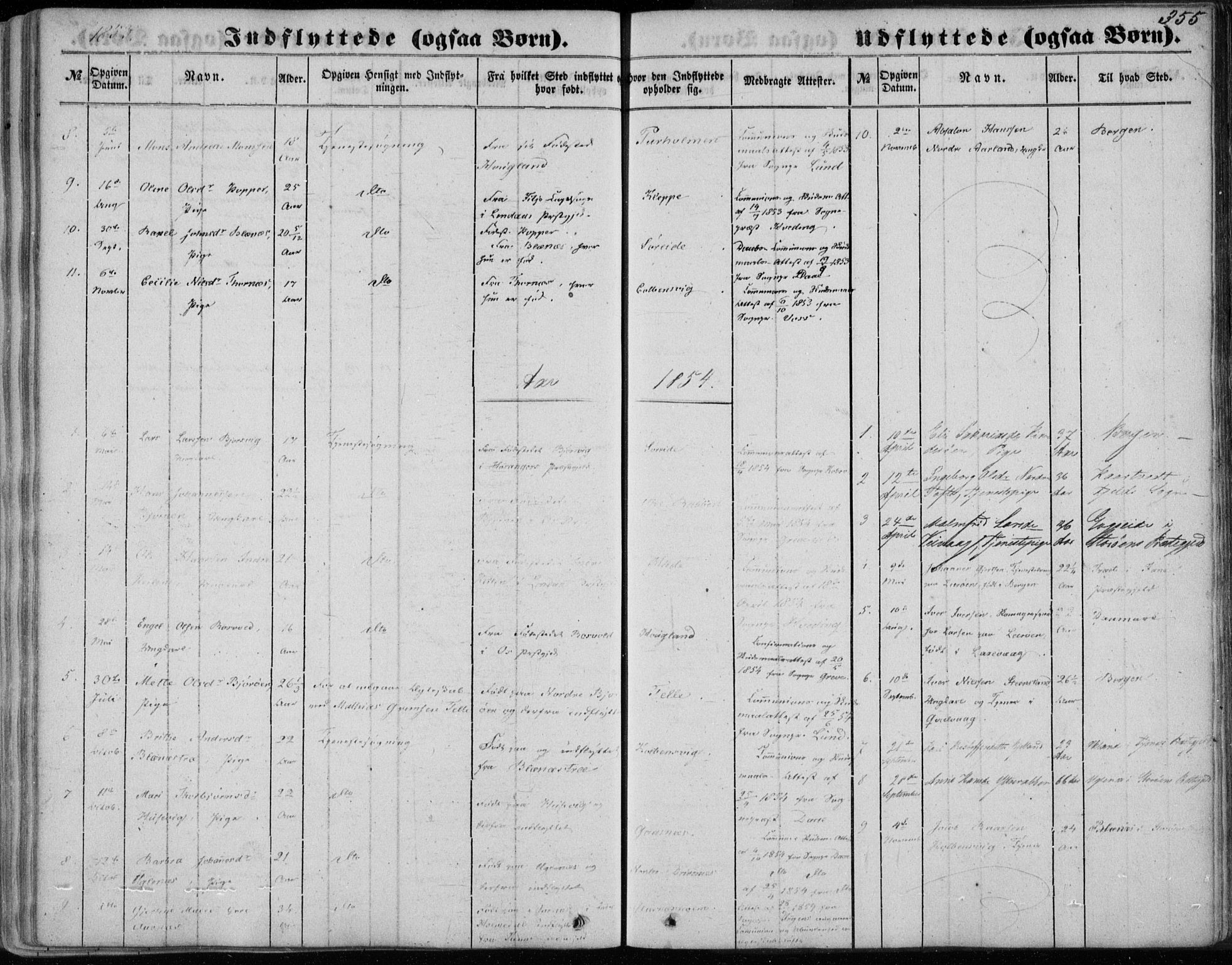 Sund sokneprestembete, AV/SAB-A-99930: Parish register (official) no. A 14, 1850-1866, p. 355