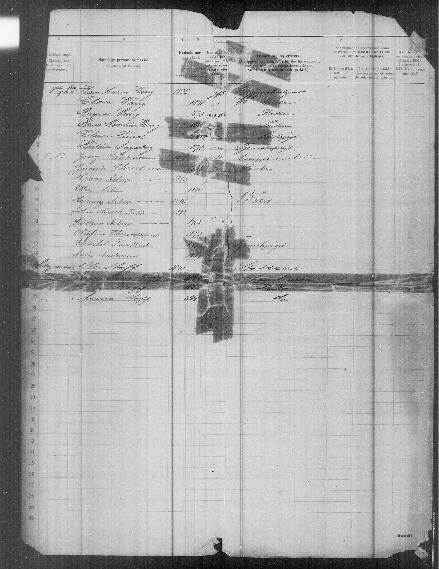 OBA, Municipal Census 1903 for Kristiania, 1903, p. 24975