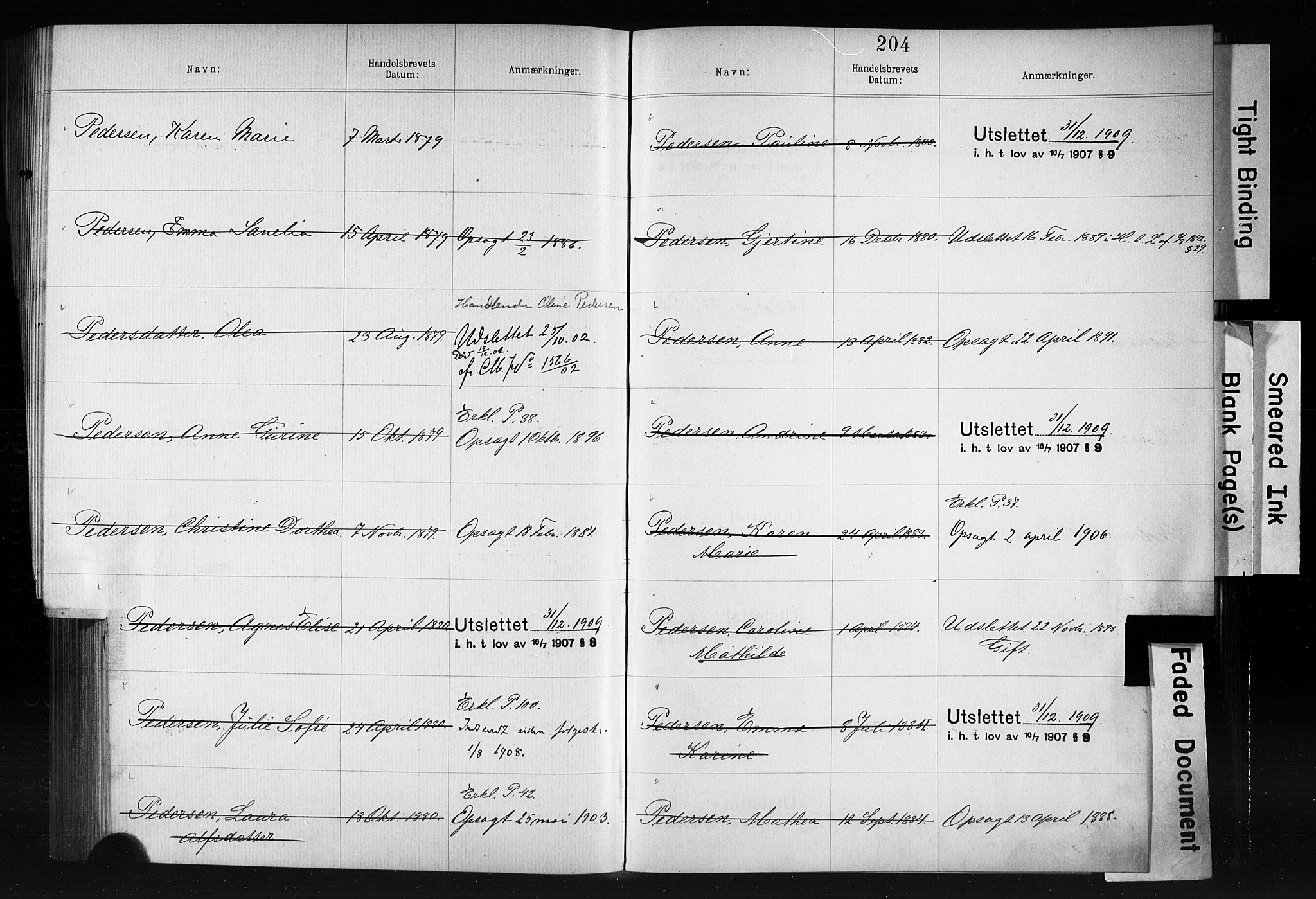 Kristiania magistrat, SAO/A-10711/F/Fb/L0006: Borgerrulle, 1879-1899, p. 172