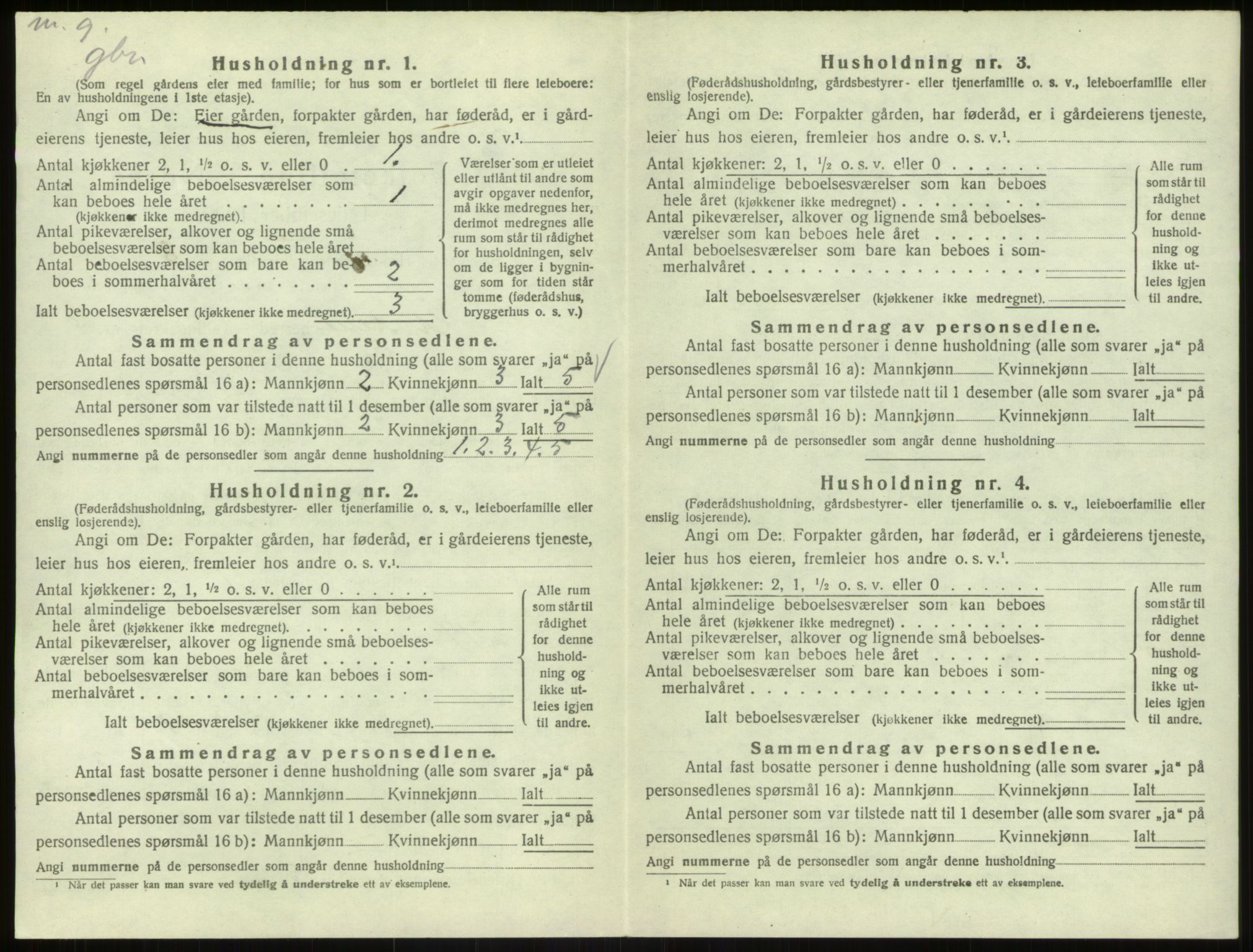 SAB, 1920 census for Åsane, 1920, p. 527