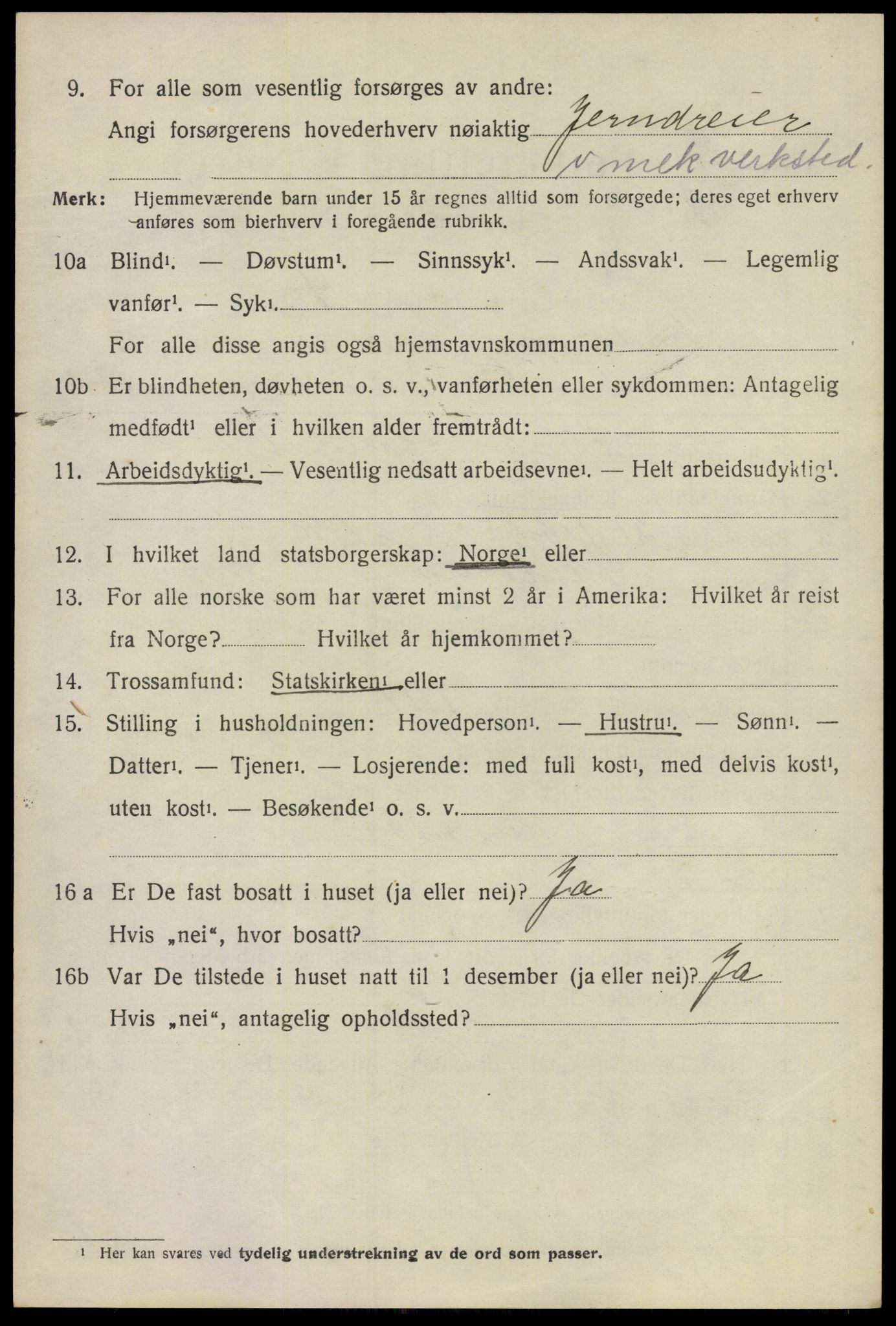SAO, 1920 census for Skedsmo, 1920, p. 11618