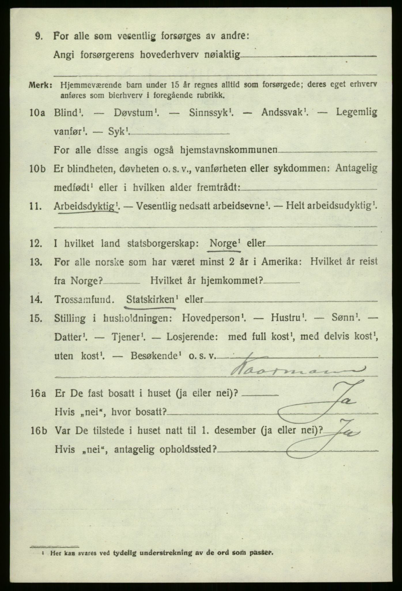 SAB, 1920 census for Vevring, 1920, p. 1313