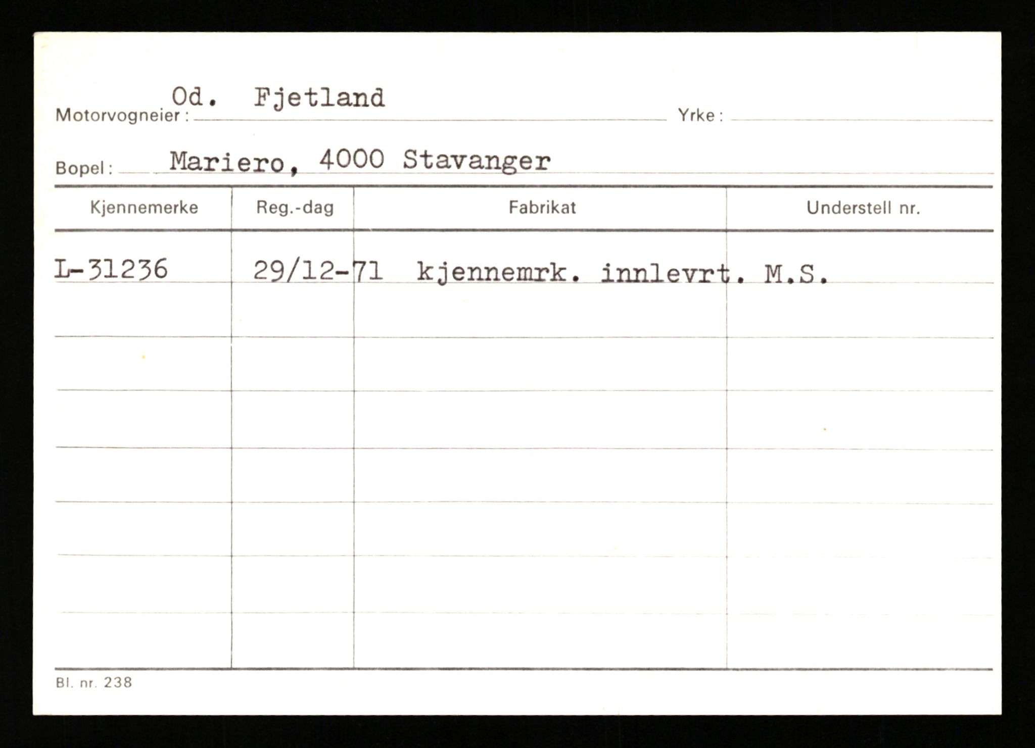 Stavanger trafikkstasjon, SAST/A-101942/0/G/L0005: Registreringsnummer: 23000 - 34245, 1930-1971, p. 2503