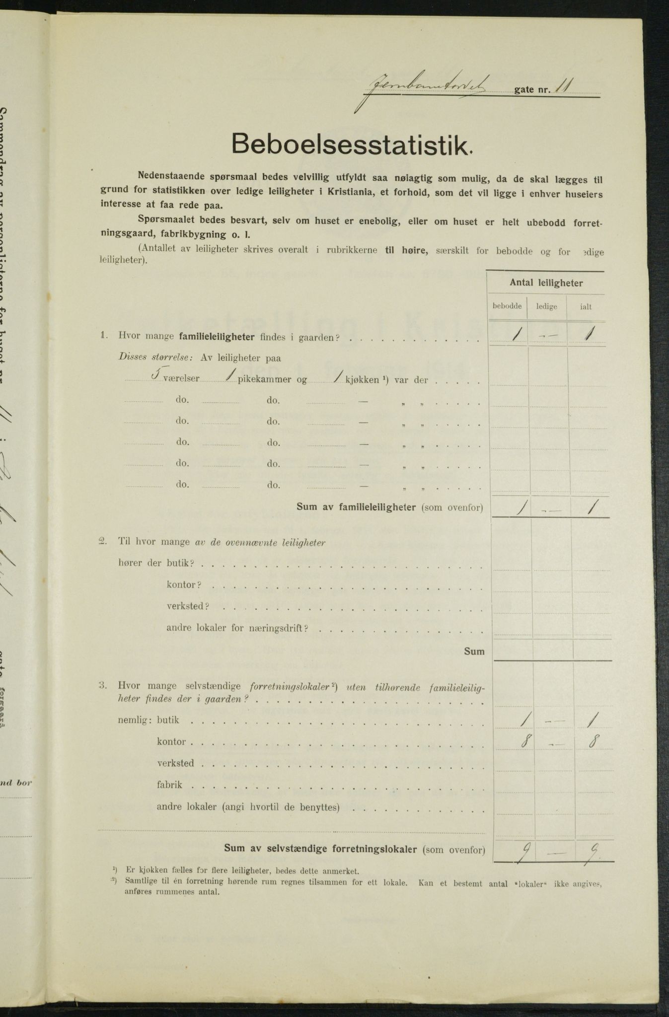 OBA, Municipal Census 1914 for Kristiania, 1914, p. 46970