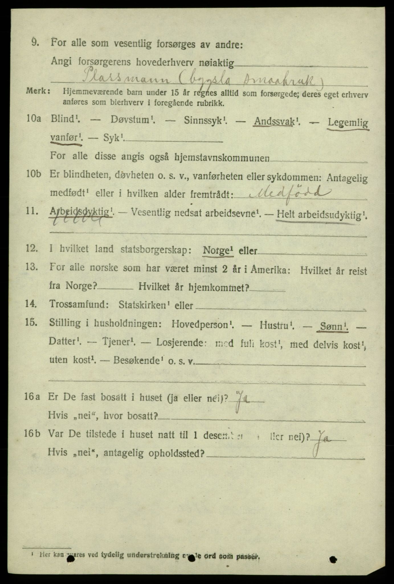 SAB, 1920 census for Kvinnherad, 1920, p. 6579