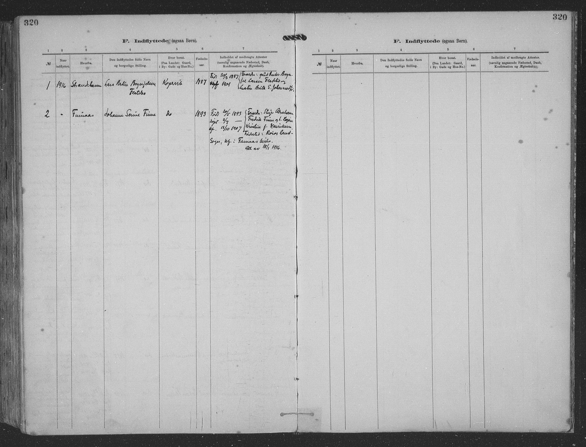 Kopervik sokneprestkontor, SAST/A-101850/H/Ha/Haa/L0001: Parish register (official) no. A 1, 1880-1919, p. 320