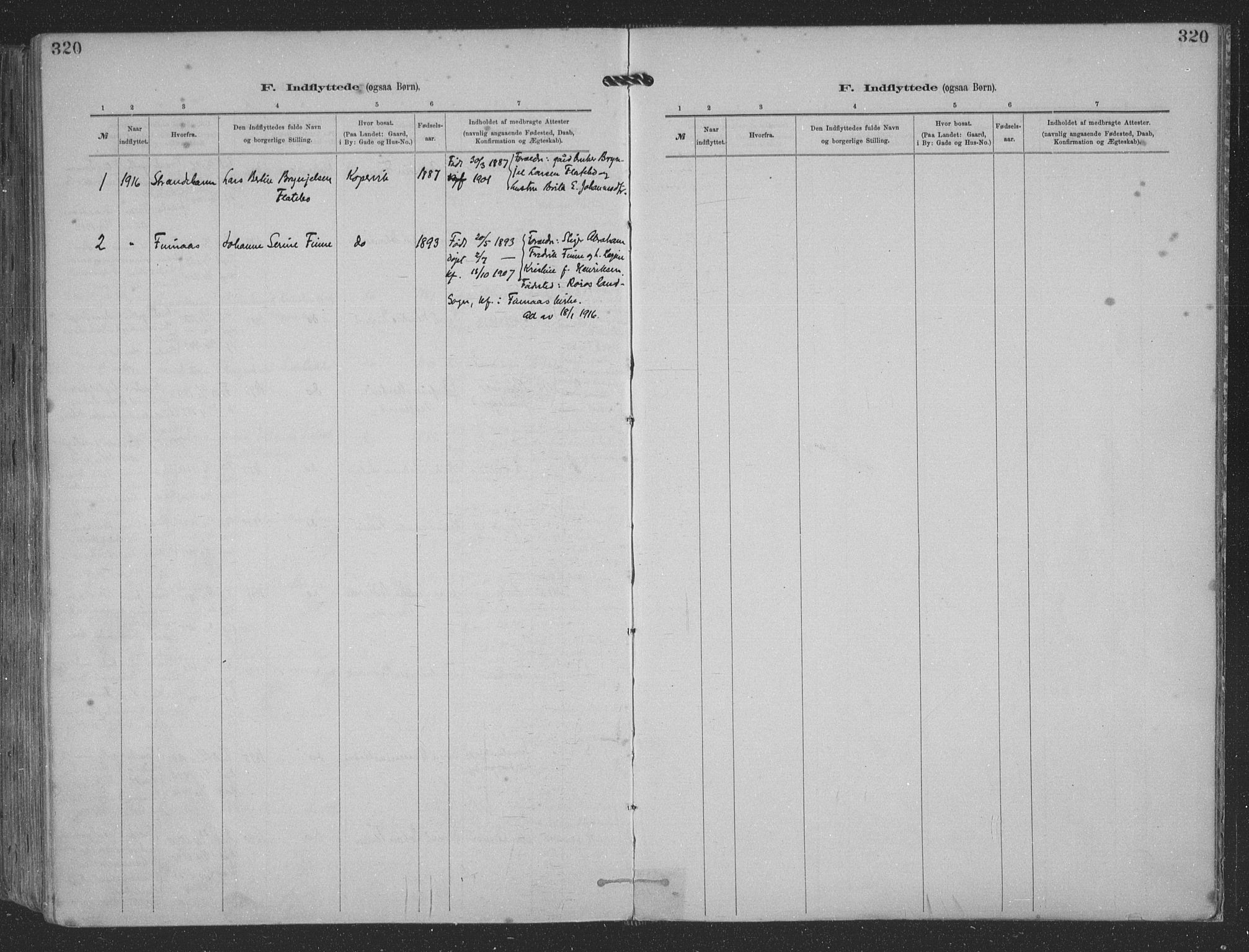 Kopervik sokneprestkontor, AV/SAST-A-101850/H/Ha/Haa/L0001: Parish register (official) no. A 1, 1880-1919, p. 320