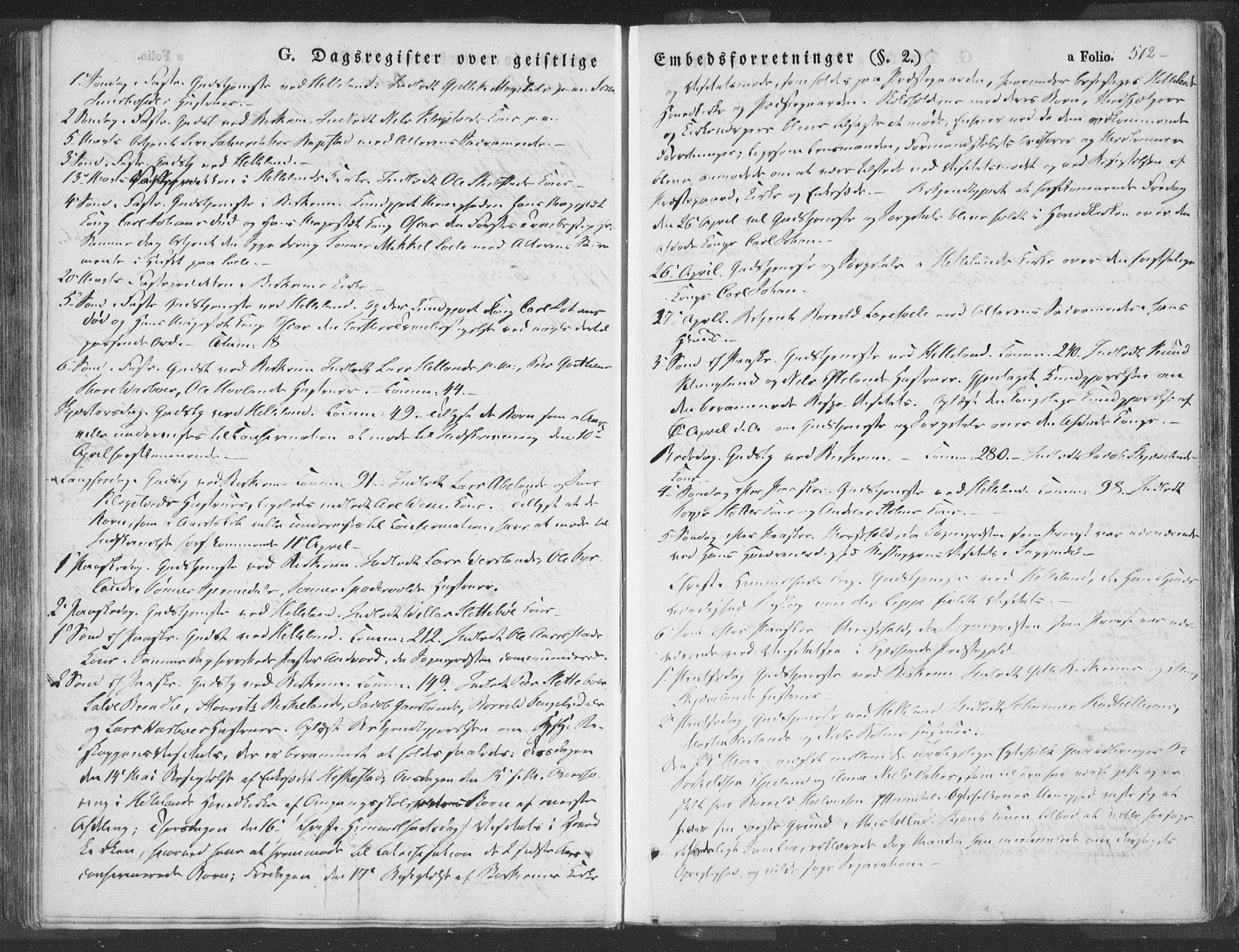 Helleland sokneprestkontor, AV/SAST-A-101810: Parish register (official) no. A 6.2, 1834-1863, p. 512