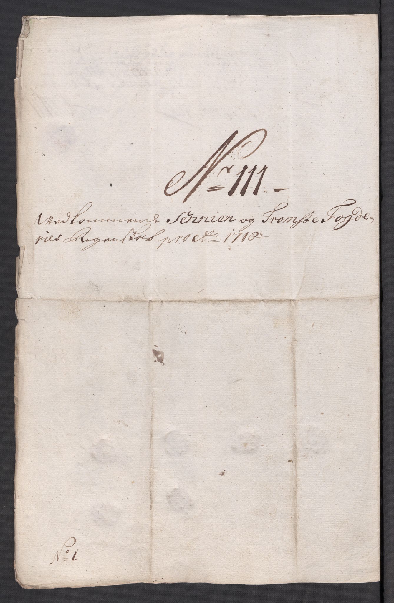 Rentekammeret inntil 1814, Reviderte regnskaper, Fogderegnskap, AV/RA-EA-4092/R68/L4764: Fogderegnskap Senja og Troms, 1718, p. 447