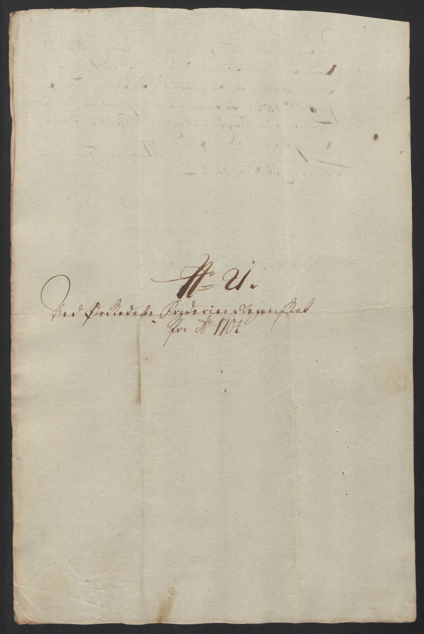 Rentekammeret inntil 1814, Reviderte regnskaper, Fogderegnskap, RA/EA-4092/R60/L3954: Fogderegnskap Orkdal og Gauldal, 1704, p. 197