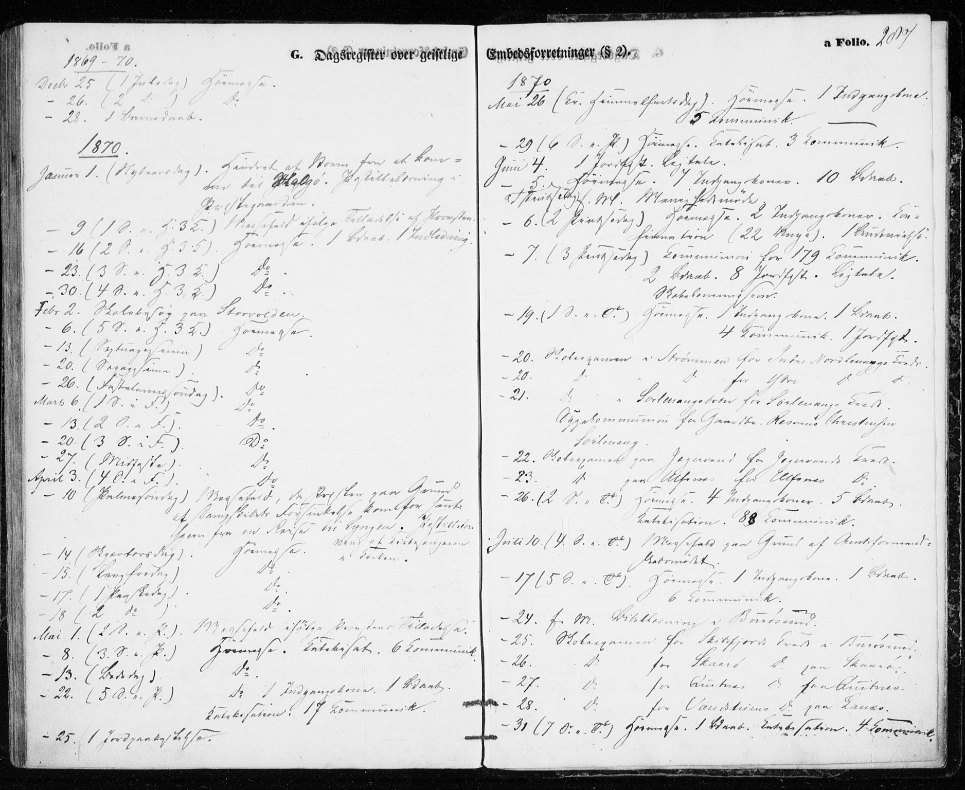 Karlsøy sokneprestembete, SATØ/S-1299/H/Ha/Haa/L0004kirke: Parish register (official) no. 4, 1861-1871, p. 287