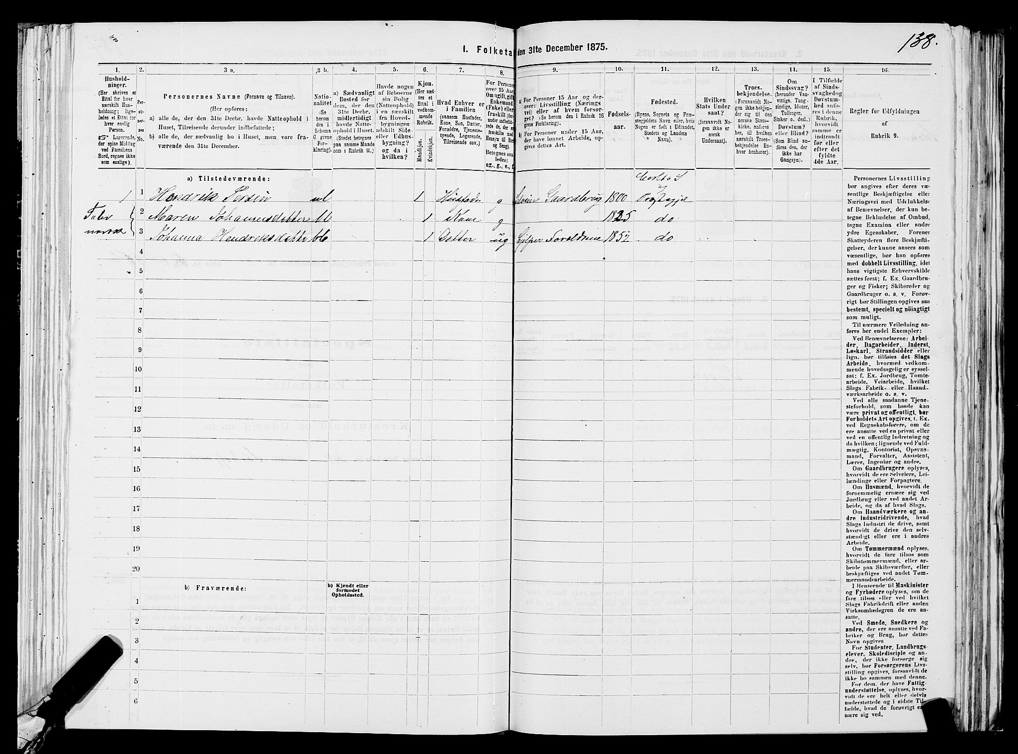 SATØ, 1875 census for 1936P Karlsøy, 1875, p. 2138