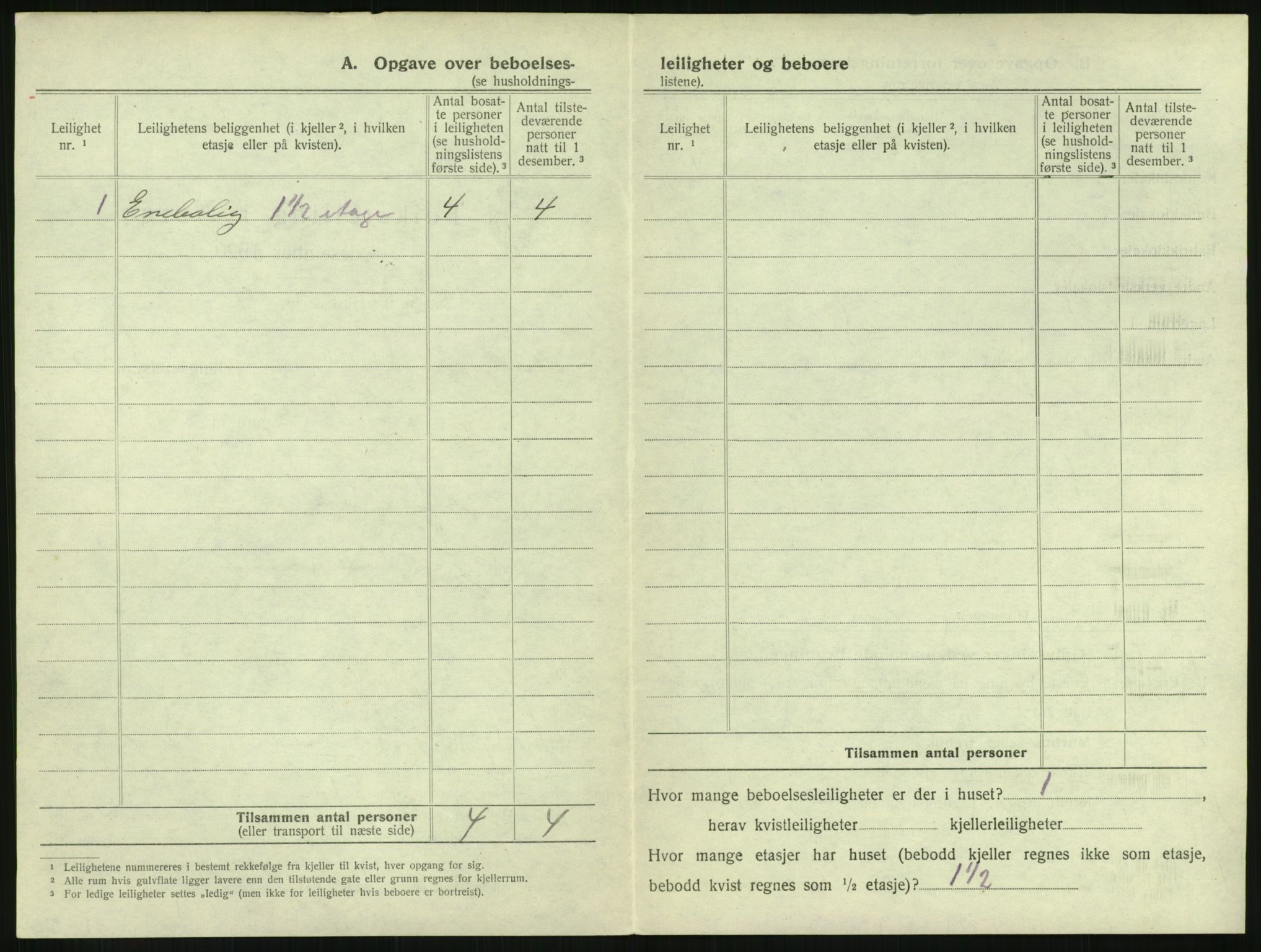 SAH, 1920 census for Lillehammer, 1920, p. 359