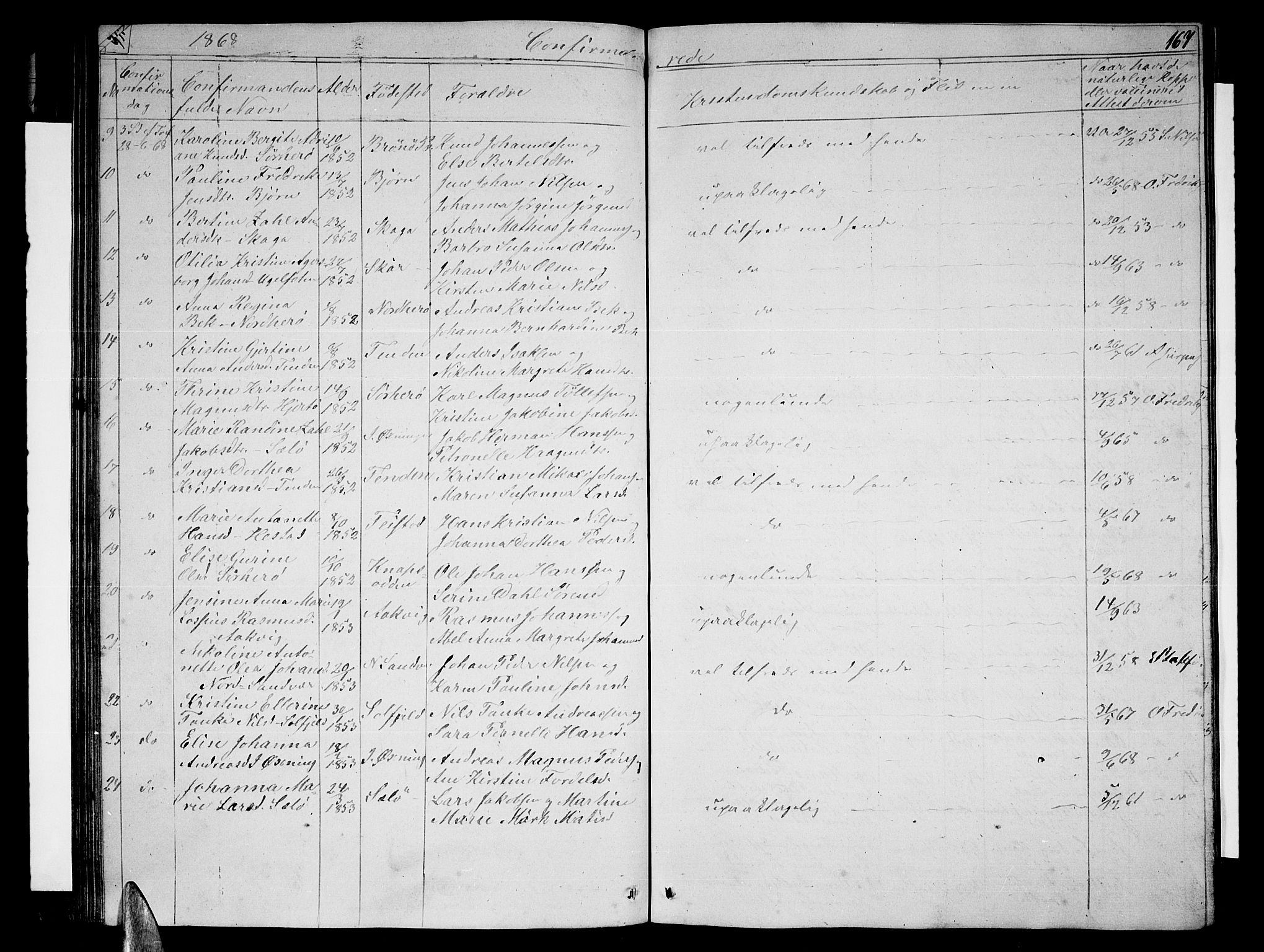 Ministerialprotokoller, klokkerbøker og fødselsregistre - Nordland, AV/SAT-A-1459/834/L0512: Parish register (copy) no. 834C03, 1862-1877, p. 167