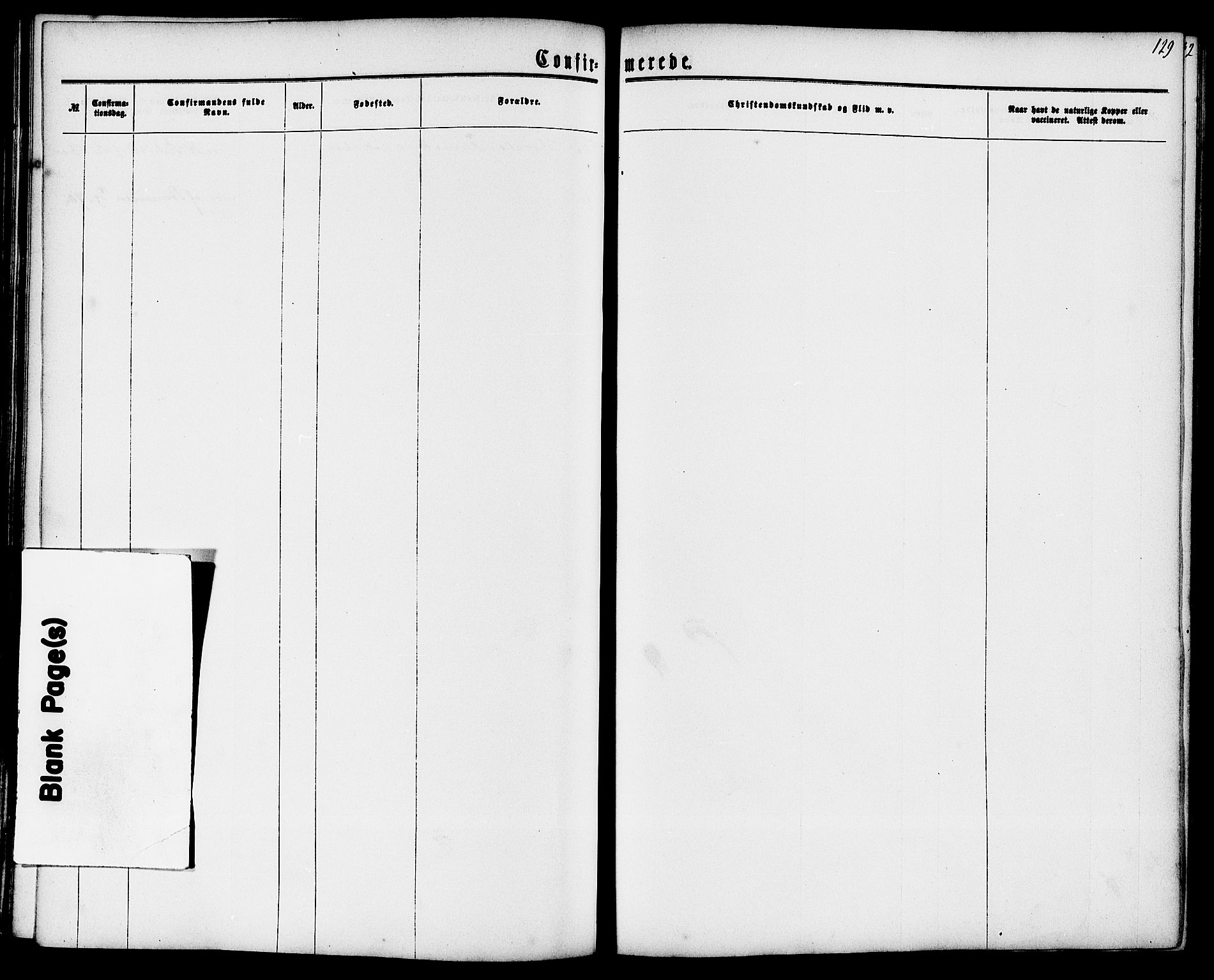 Langesund kirkebøker, AV/SAKO-A-280/G/Ga/L0004: Parish register (copy) no. 4, 1859-1884, p. 129