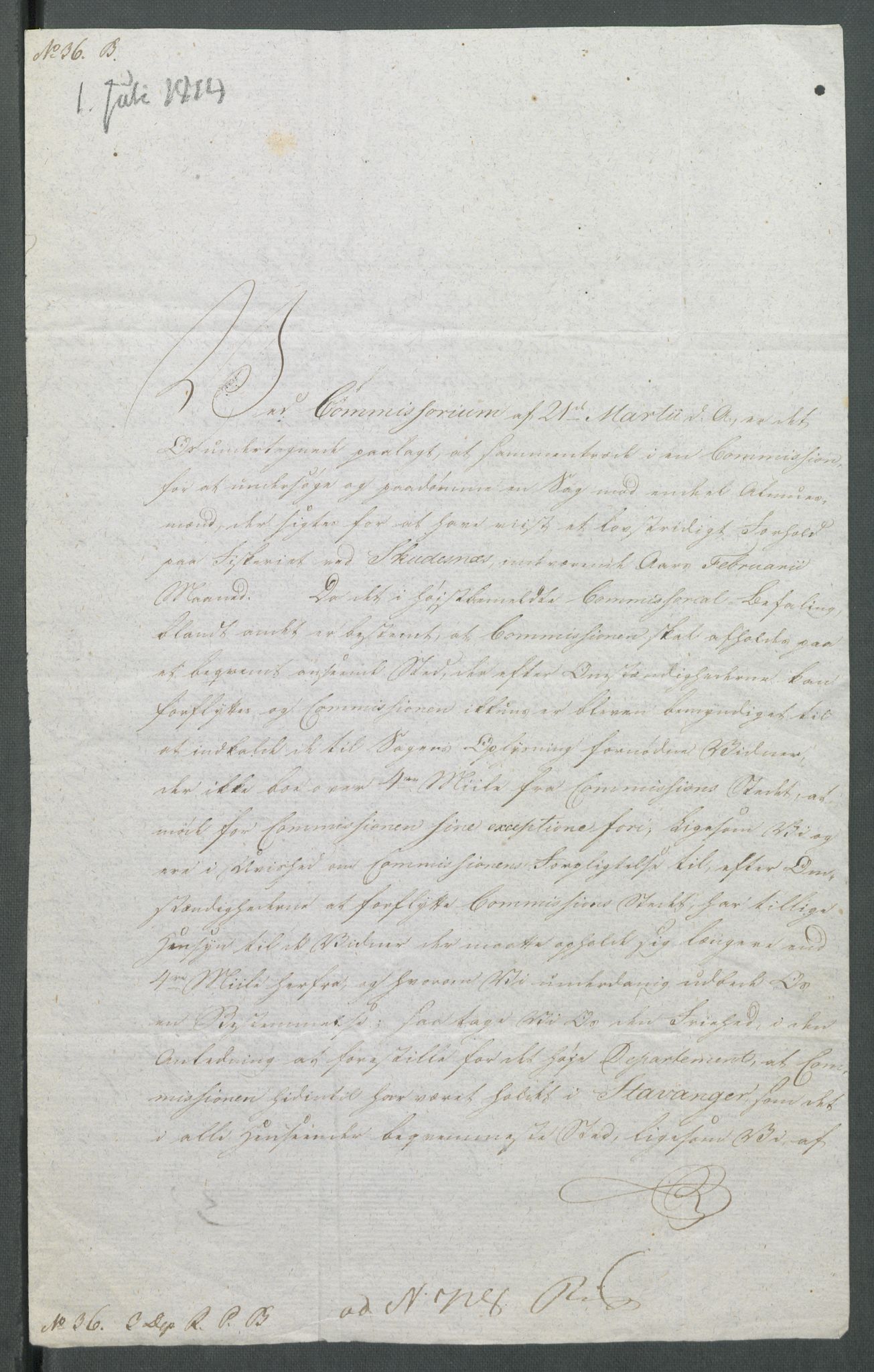 Forskjellige samlinger, Historisk-kronologisk samling, AV/RA-EA-4029/G/Ga/L0009A: Historisk-kronologisk samling. Dokumenter fra januar og ut september 1814. , 1814, p. 204