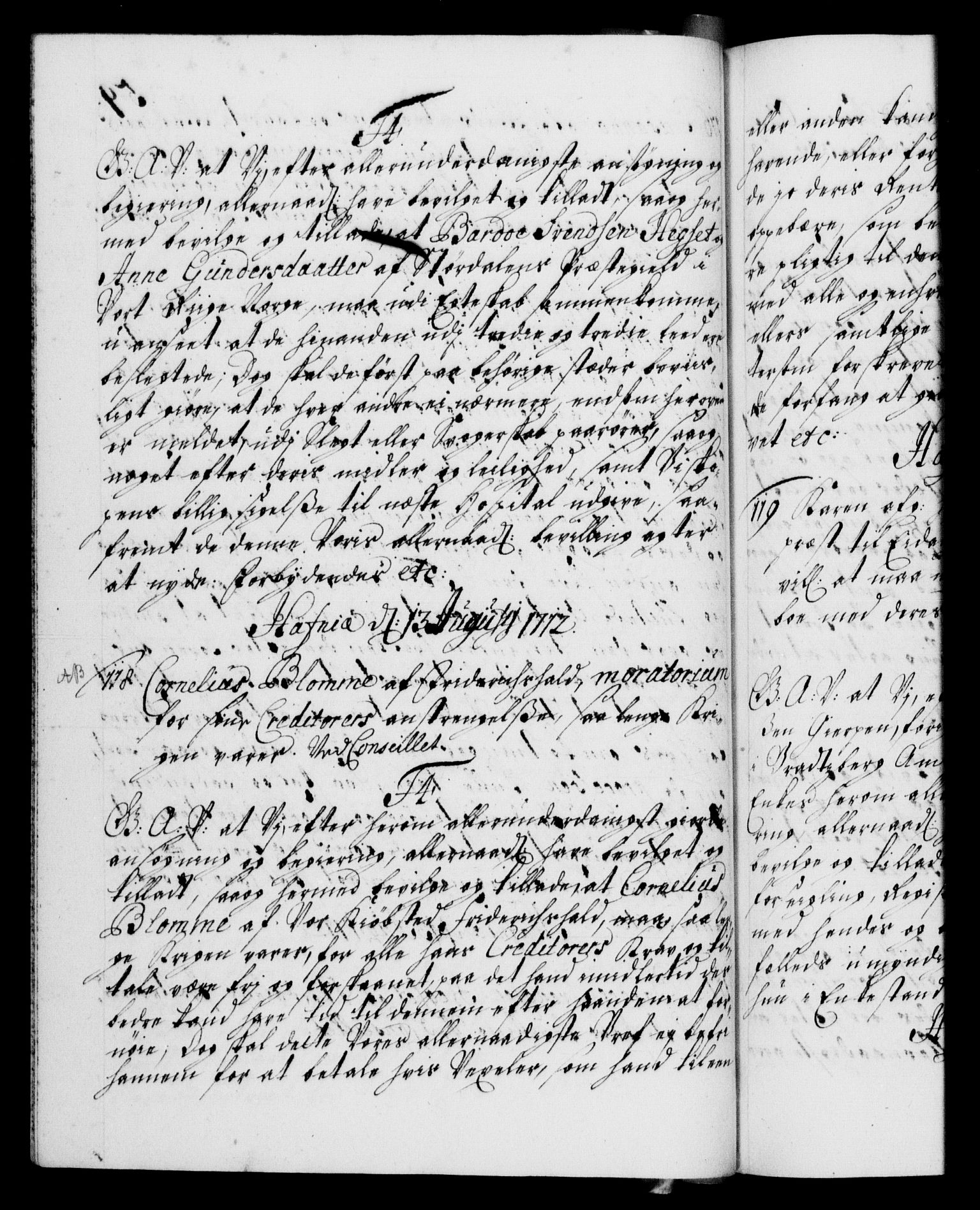 Danske Kanselli 1572-1799, AV/RA-EA-3023/F/Fc/Fca/Fcaa/L0021: Norske registre, 1712-1715, p. 59b