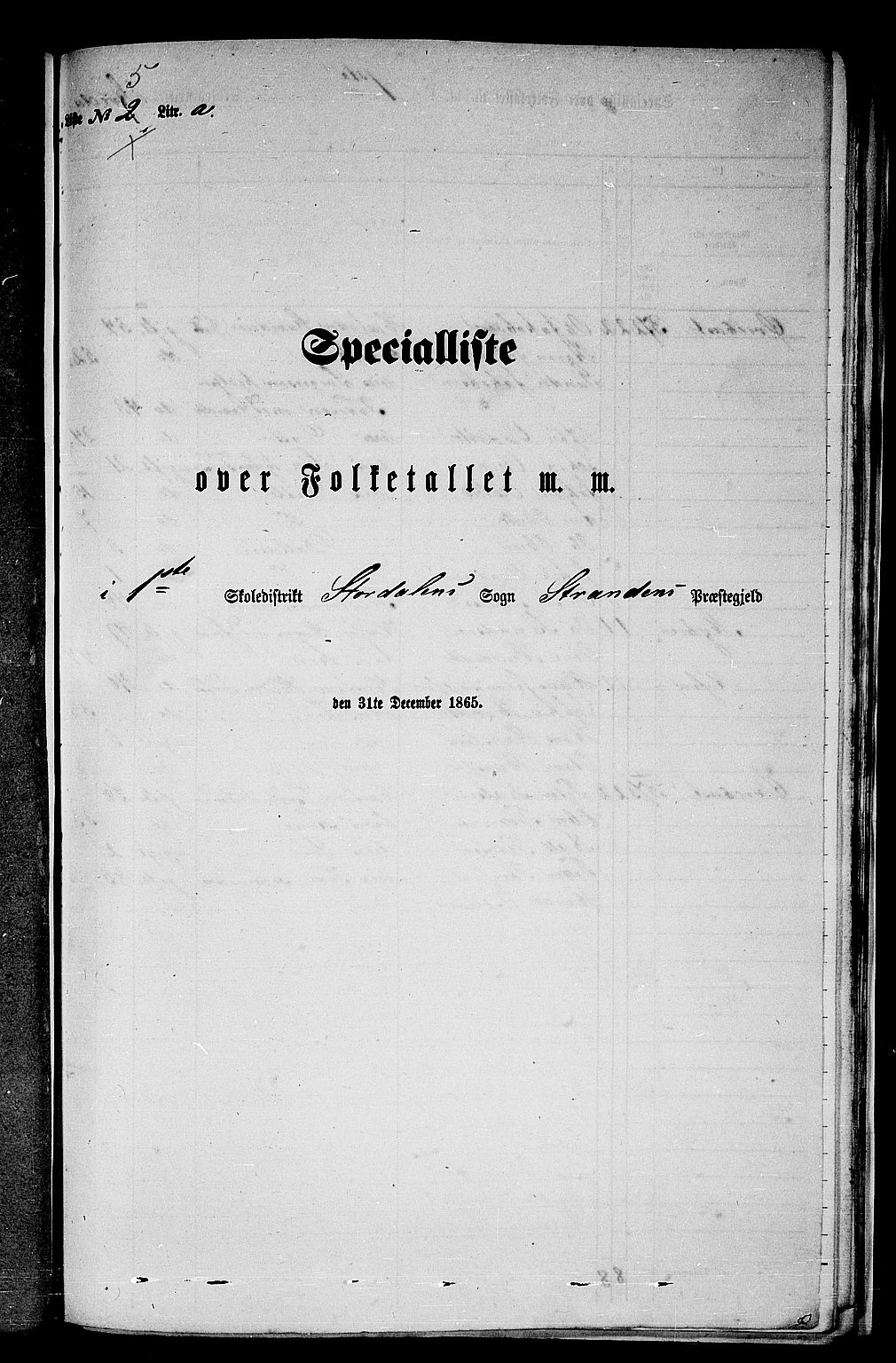 RA, 1865 census for Stranda, 1865, p. 68
