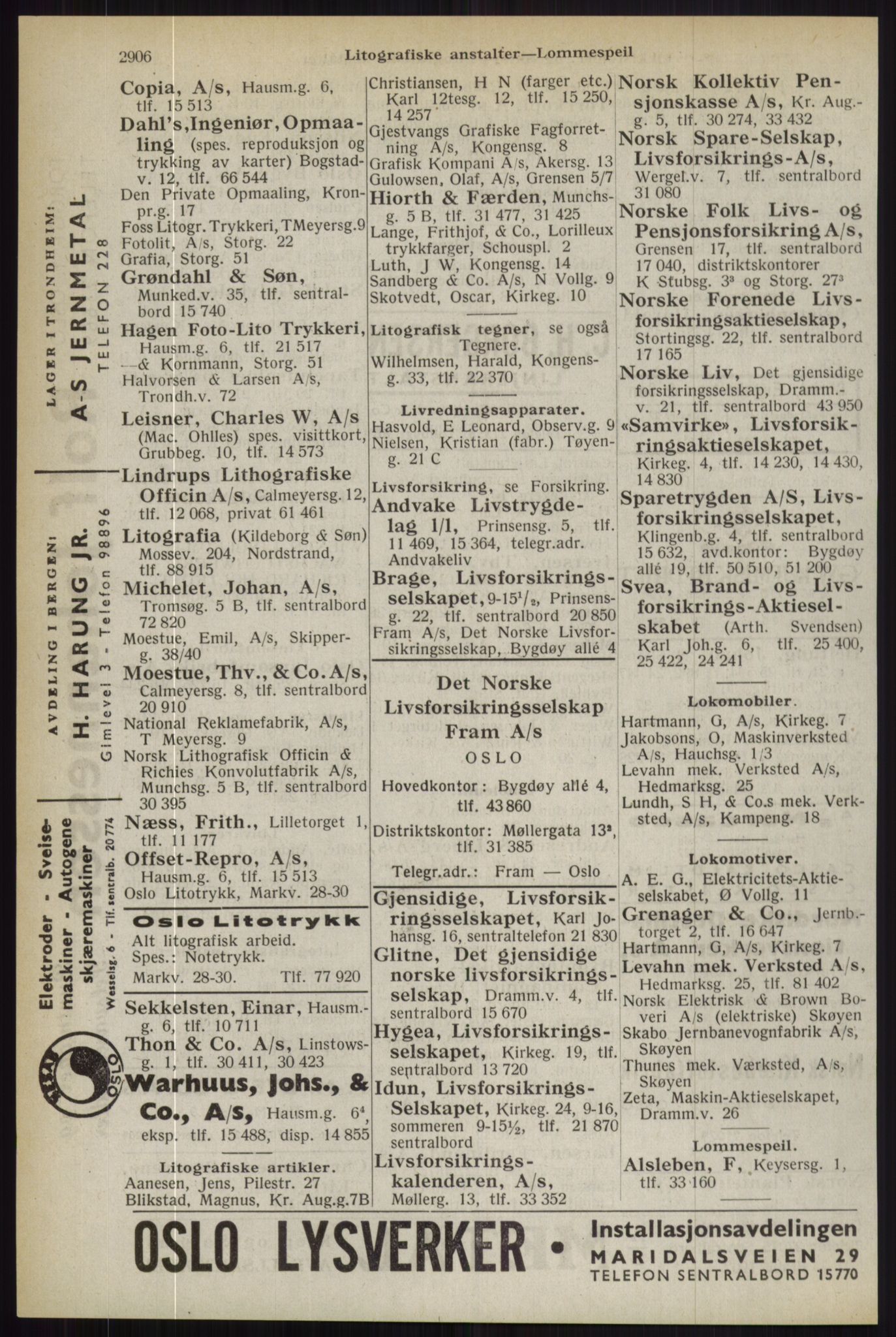 Kristiania/Oslo adressebok, PUBL/-, 1944, p. 2906