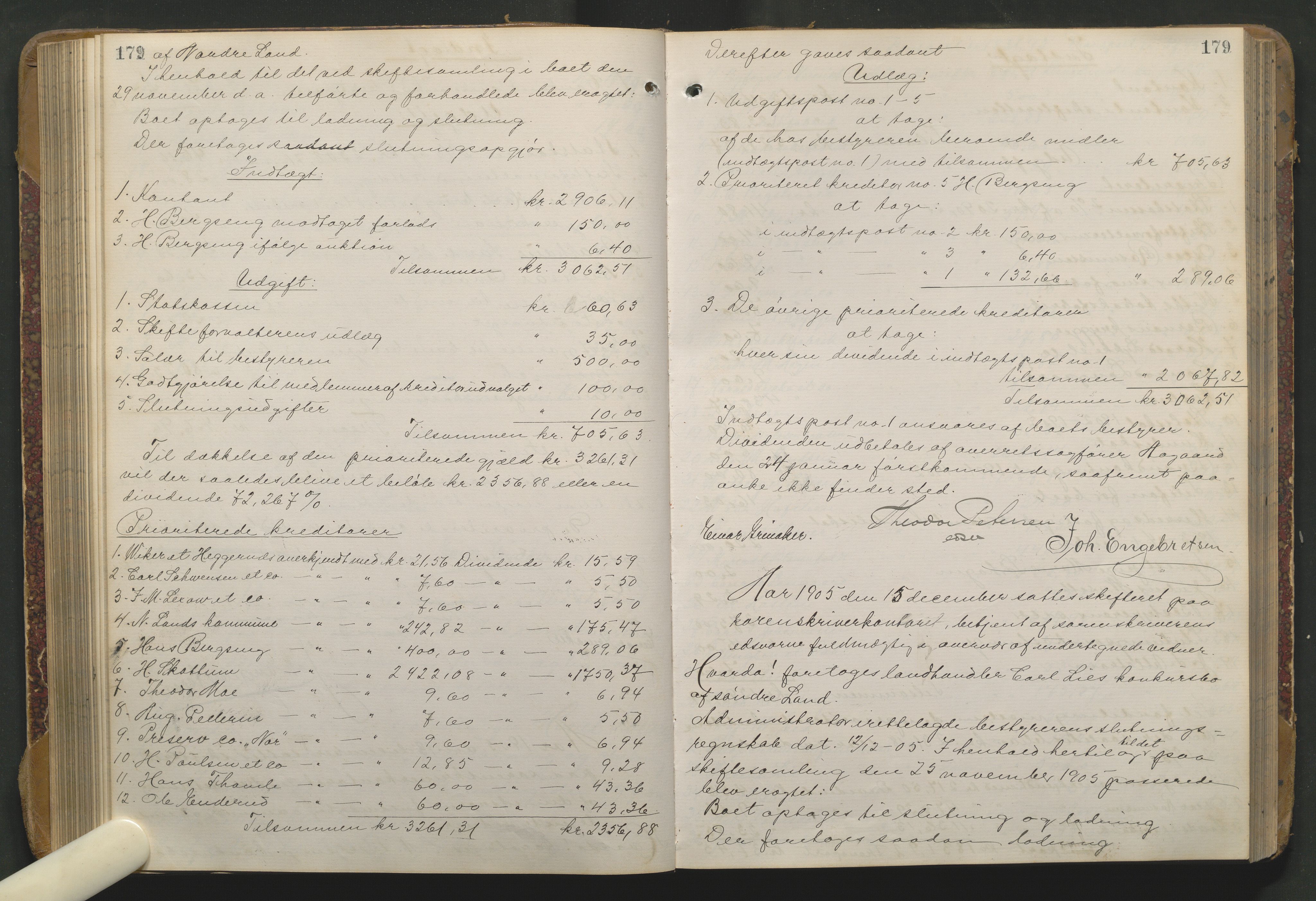 Hadeland og Land tingrett, AV/SAH-TING-010/J/Jd/L0004: Skifteutlodningsprotokoll, 1900-1913, p. 179