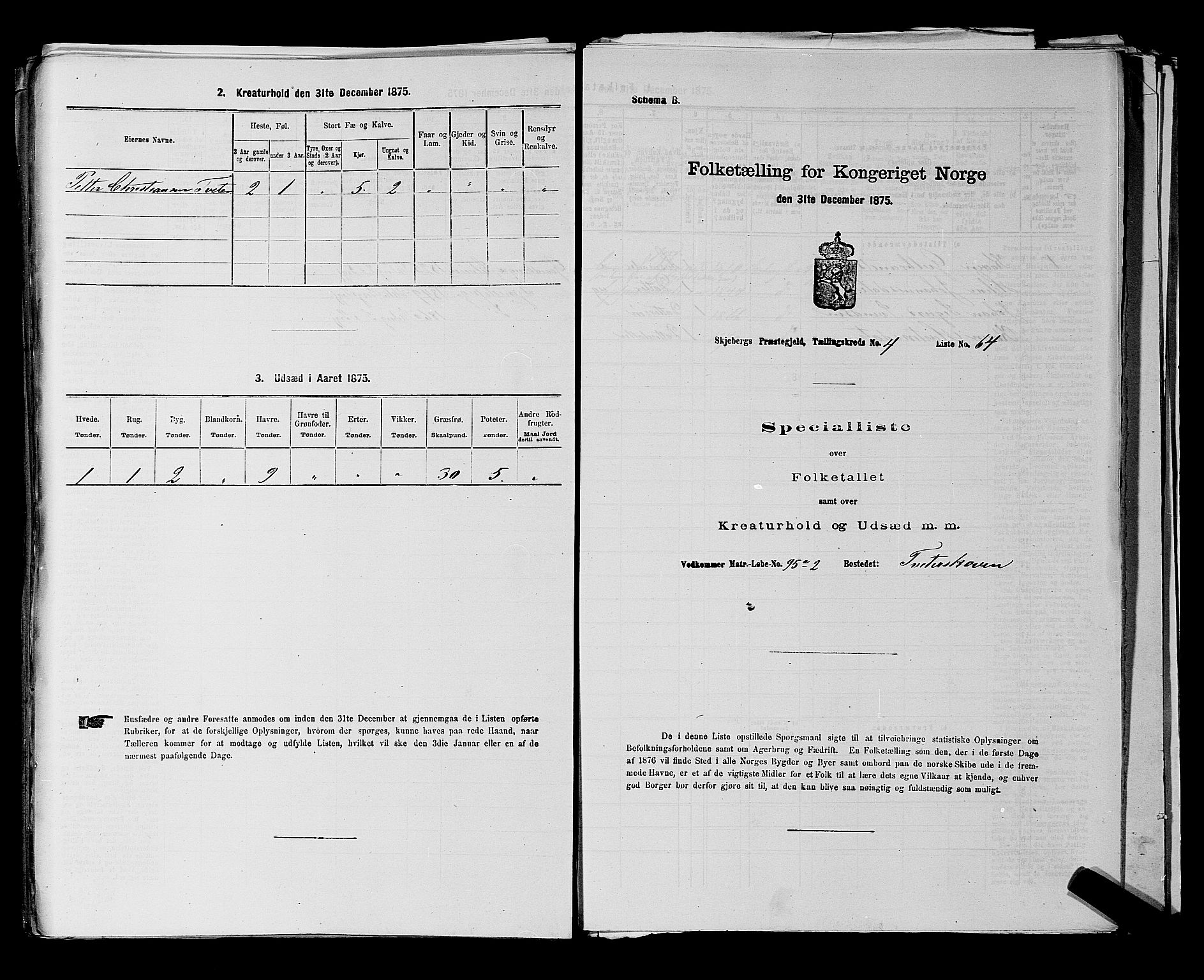 RA, 1875 census for 0115P Skjeberg, 1875, p. 837