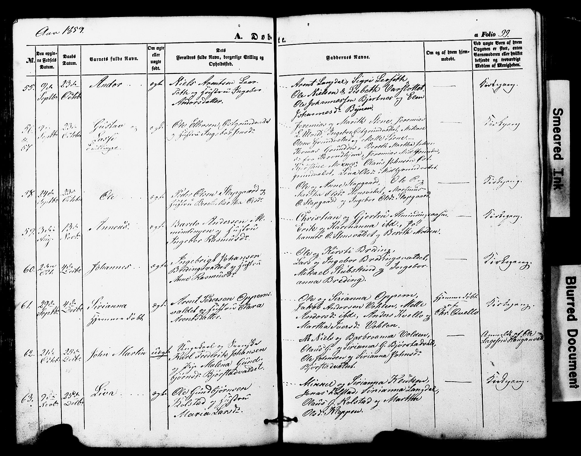 Ministerialprotokoller, klokkerbøker og fødselsregistre - Nord-Trøndelag, SAT/A-1458/724/L0268: Parish register (copy) no. 724C04, 1846-1878, p. 99