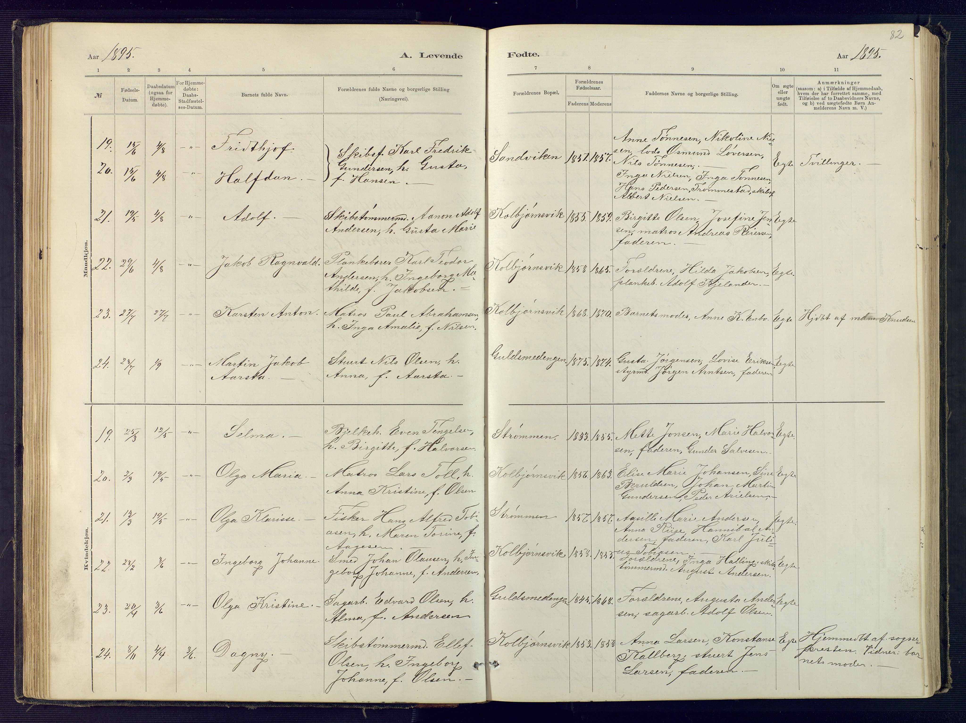 Hisøy sokneprestkontor, AV/SAK-1111-0020/F/Fb/L0003: Parish register (copy) no. B 3, 1885-1905, p. 82