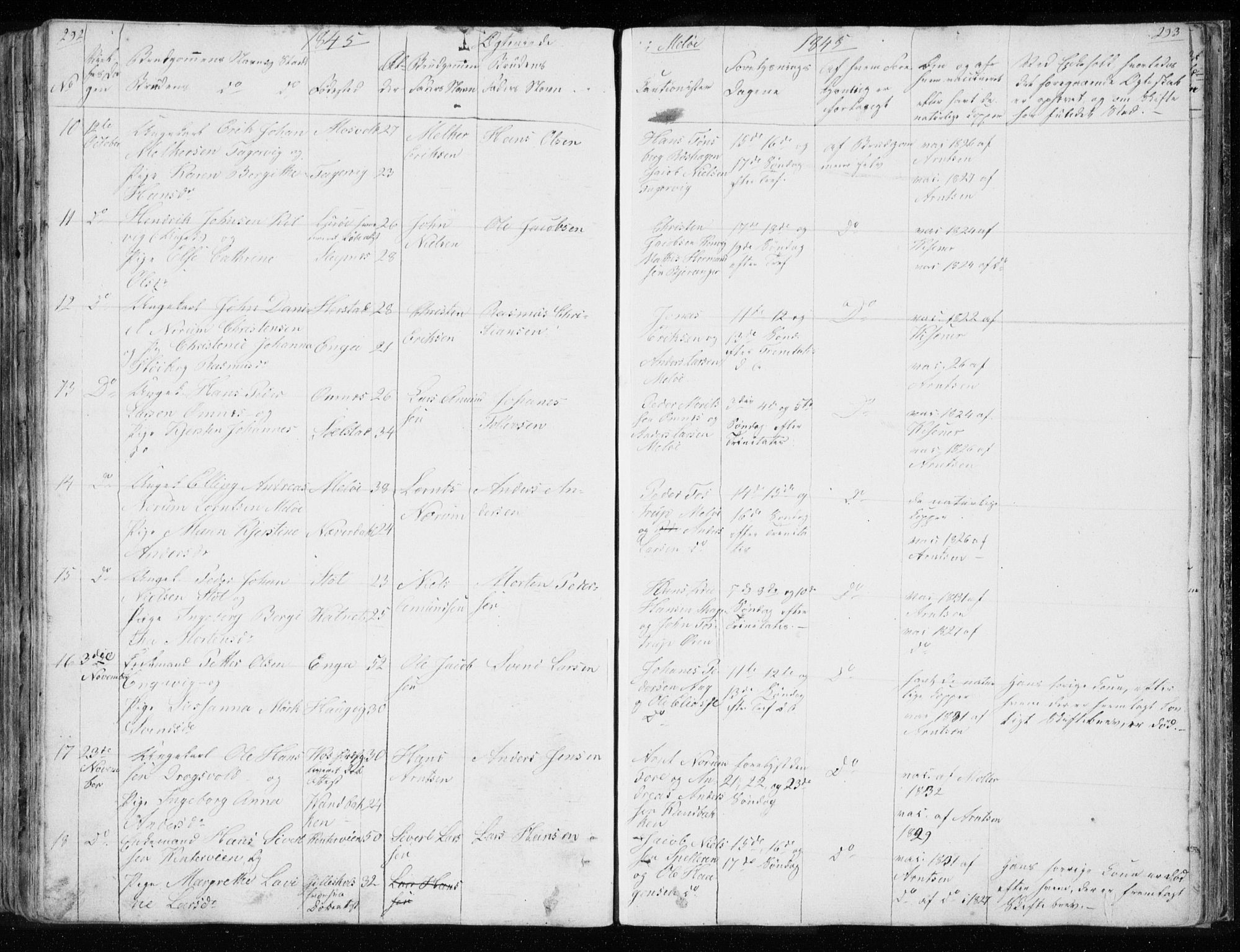 Ministerialprotokoller, klokkerbøker og fødselsregistre - Nordland, AV/SAT-A-1459/843/L0632: Parish register (copy) no. 843C01, 1833-1853, p. 292-293