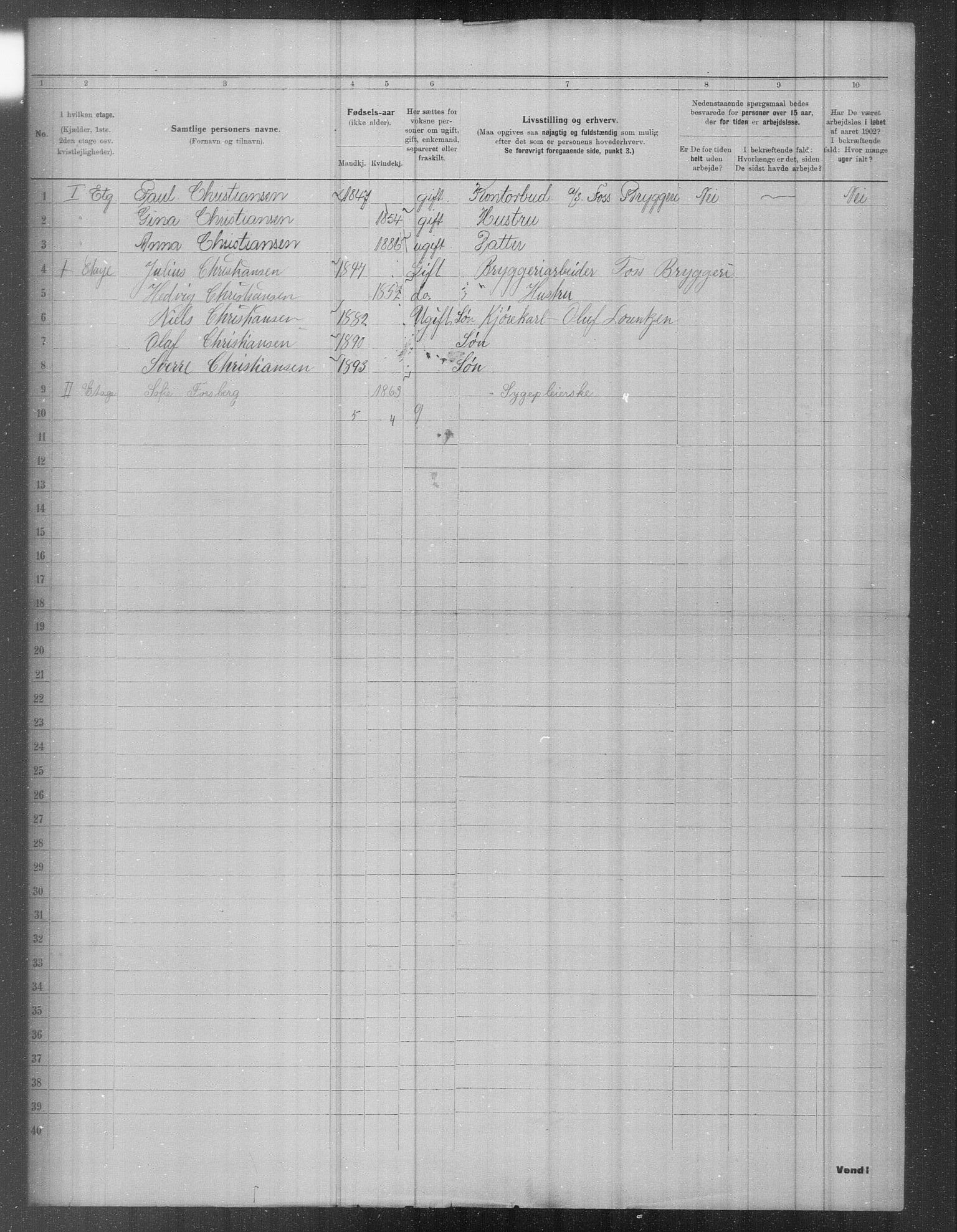 OBA, Municipal Census 1902 for Kristiania, 1902, p. 146