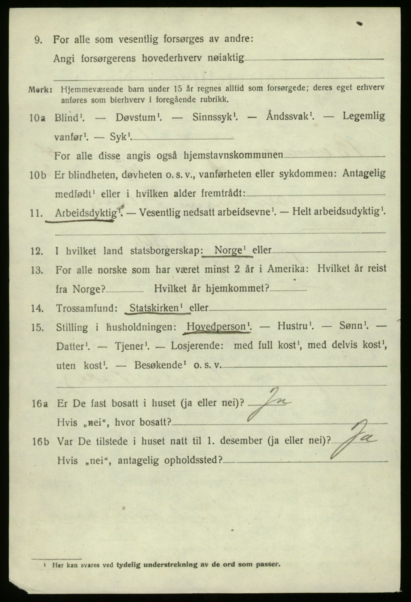 SAB, 1920 census for Bremanger, 1920, p. 2759