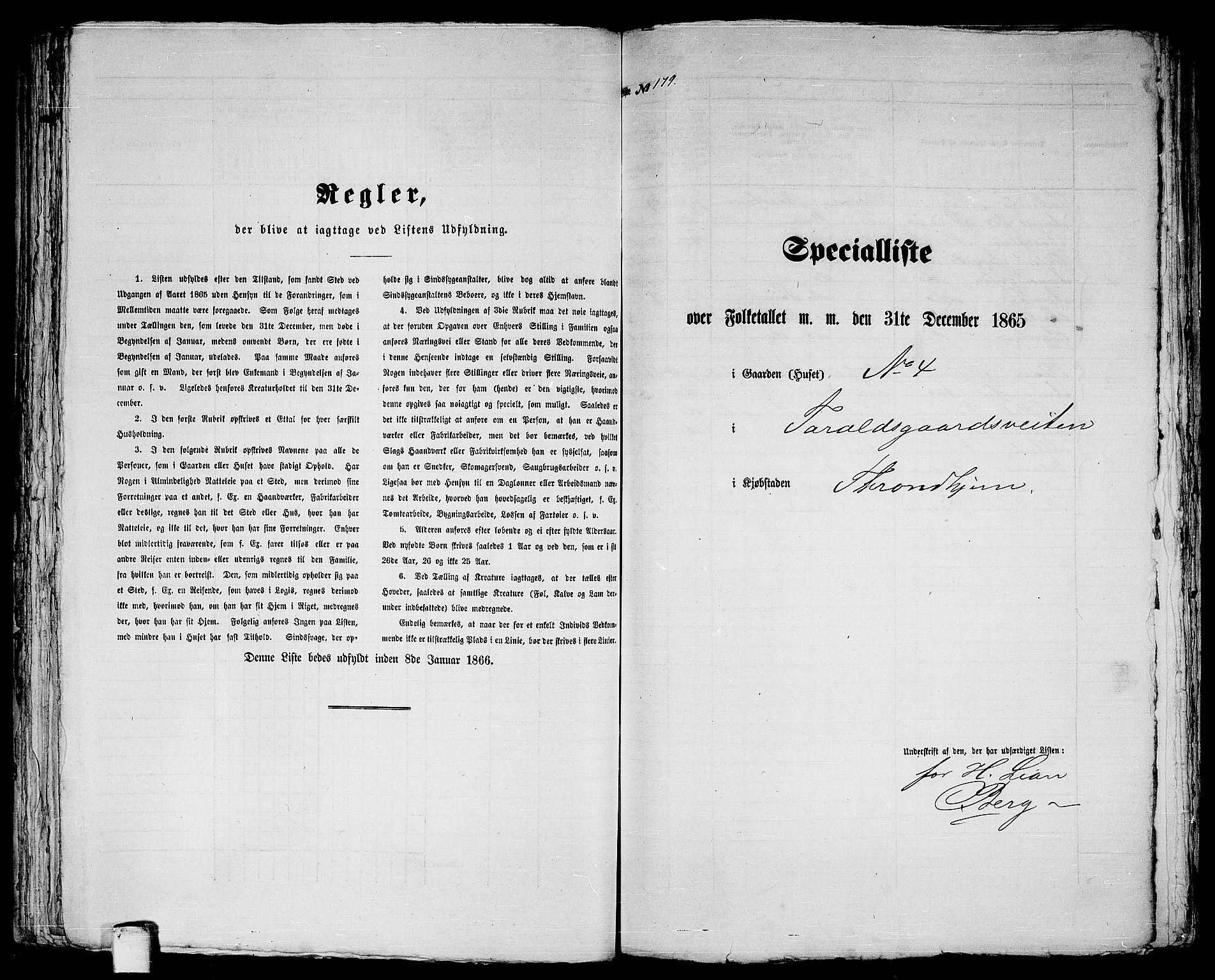 RA, 1865 census for Trondheim, 1865, p. 393