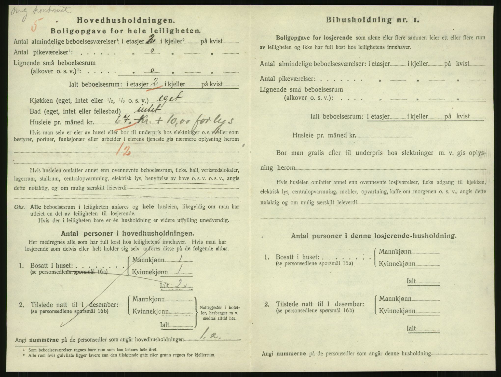 SAT, 1920 census for Namsos, 1920, p. 1866